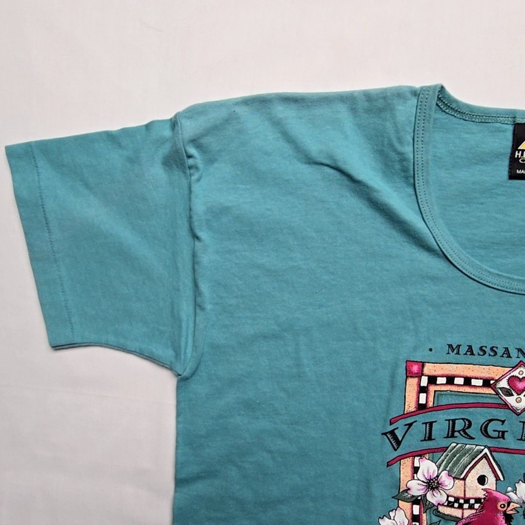 Vintage Vintage Virginia Tee Massanutten Teal Cardinal L Shirt Size L / US 10 / IT 46 - 4 Thumbnail