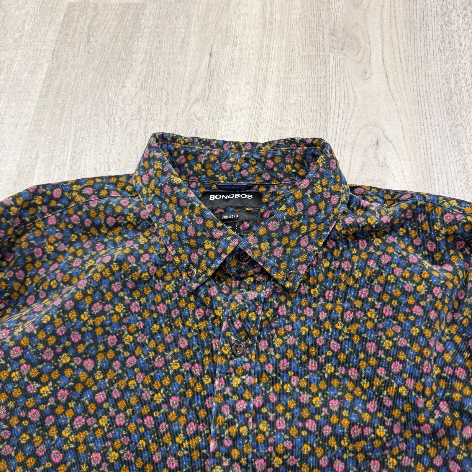 Bonobos Bonobos Everyday Corduroy Shirt Men's Large Floral Flower Size US L / EU 52-54 / 3 - 3 Thumbnail