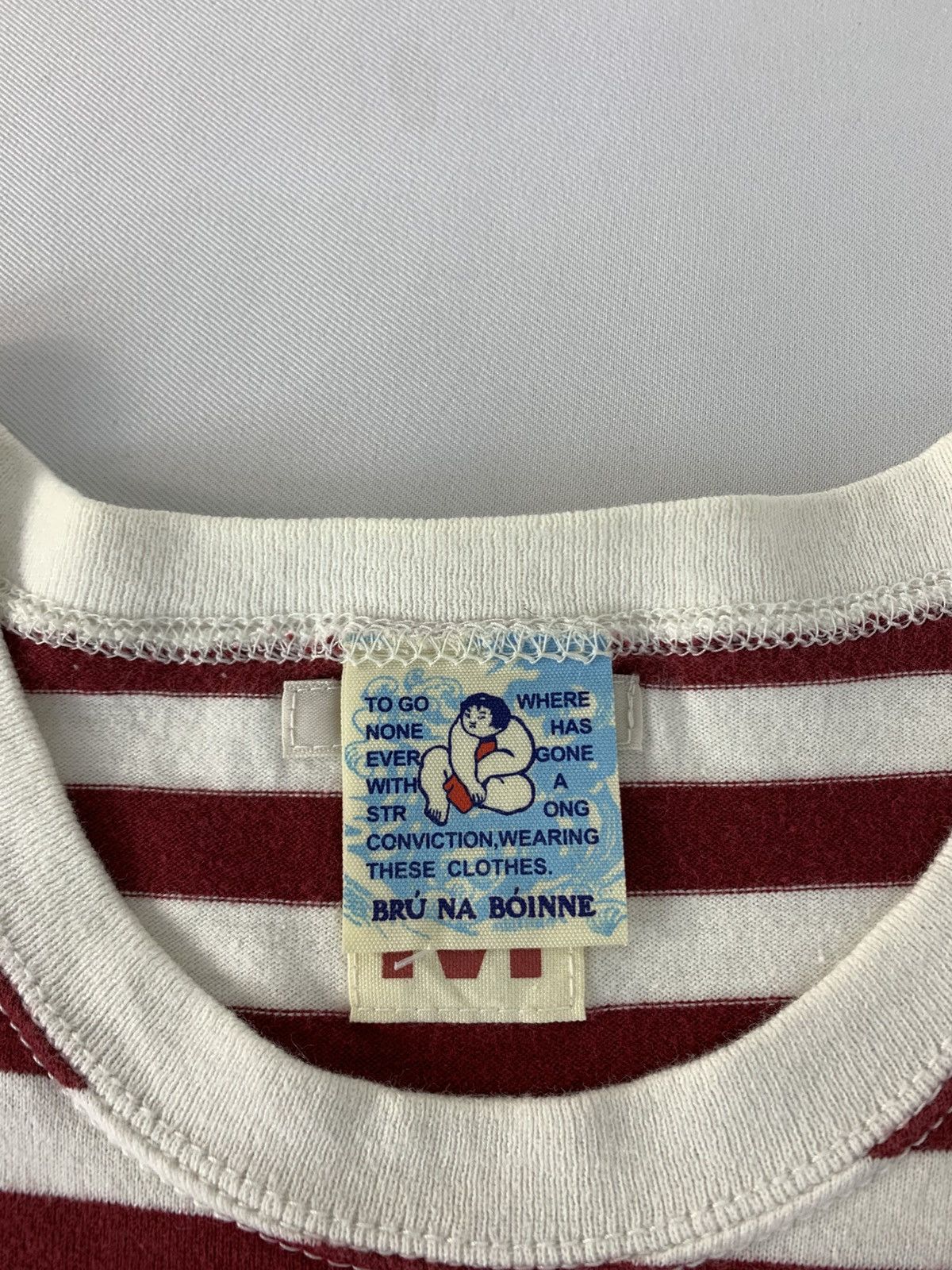 BRU NA BOINNE 90s Bru Na Boinne Classic Striped Crewneck Longsleeve Tee Size US M / EU 48-50 / 2 - 4 Thumbnail