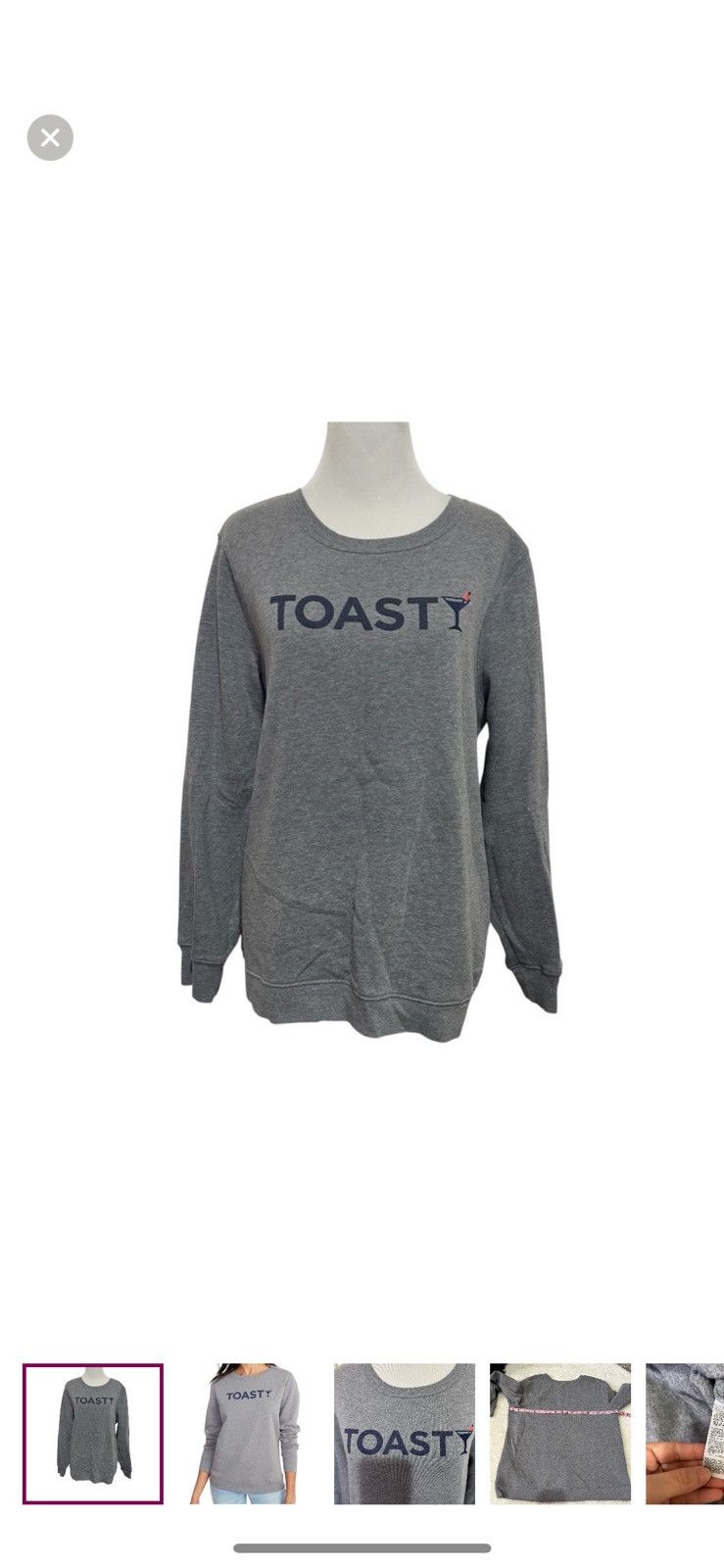 Old Navy Old navy large grey holiday crewneck sweatshirt Size L / US 10 / IT 46 - 1 Thumbnail