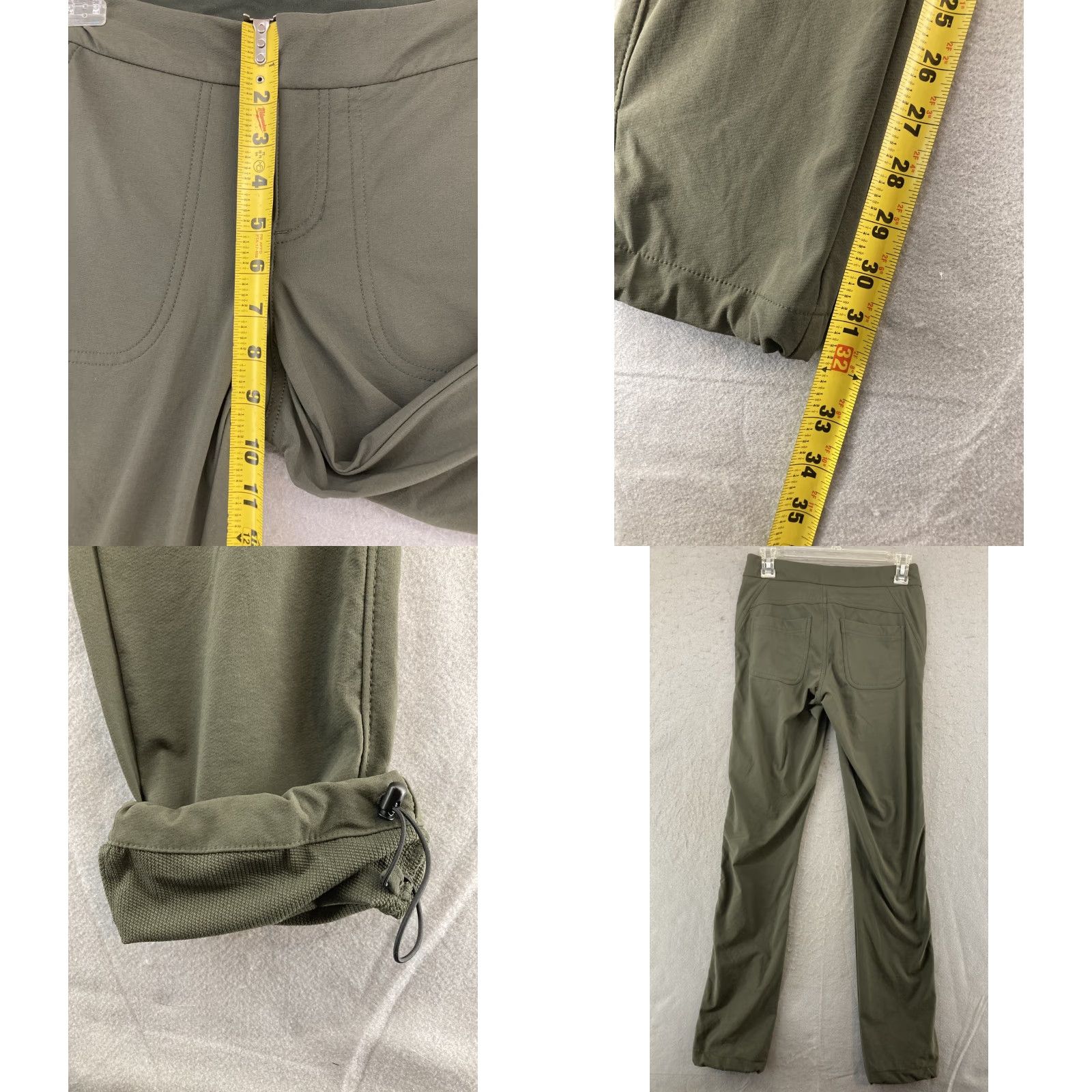 Athleta Athleta Women's Jogger Pants - Green Olive Nylon Spandex, 0, Pockets, Knit, Athletic, Regular | 30in Inseam, Tapered Altered Fit Size 25" / US 0 / IT 36 - 8 Thumbnail