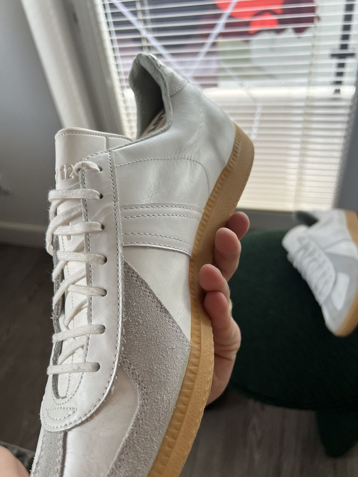 Vintage ‼️VINTAGE ARCHIVAL BW SPORT GAT LEATHERS ARMY TRAINERS SHOES‼️ Size US 12.5 / EU 45-46 - 16 Thumbnail