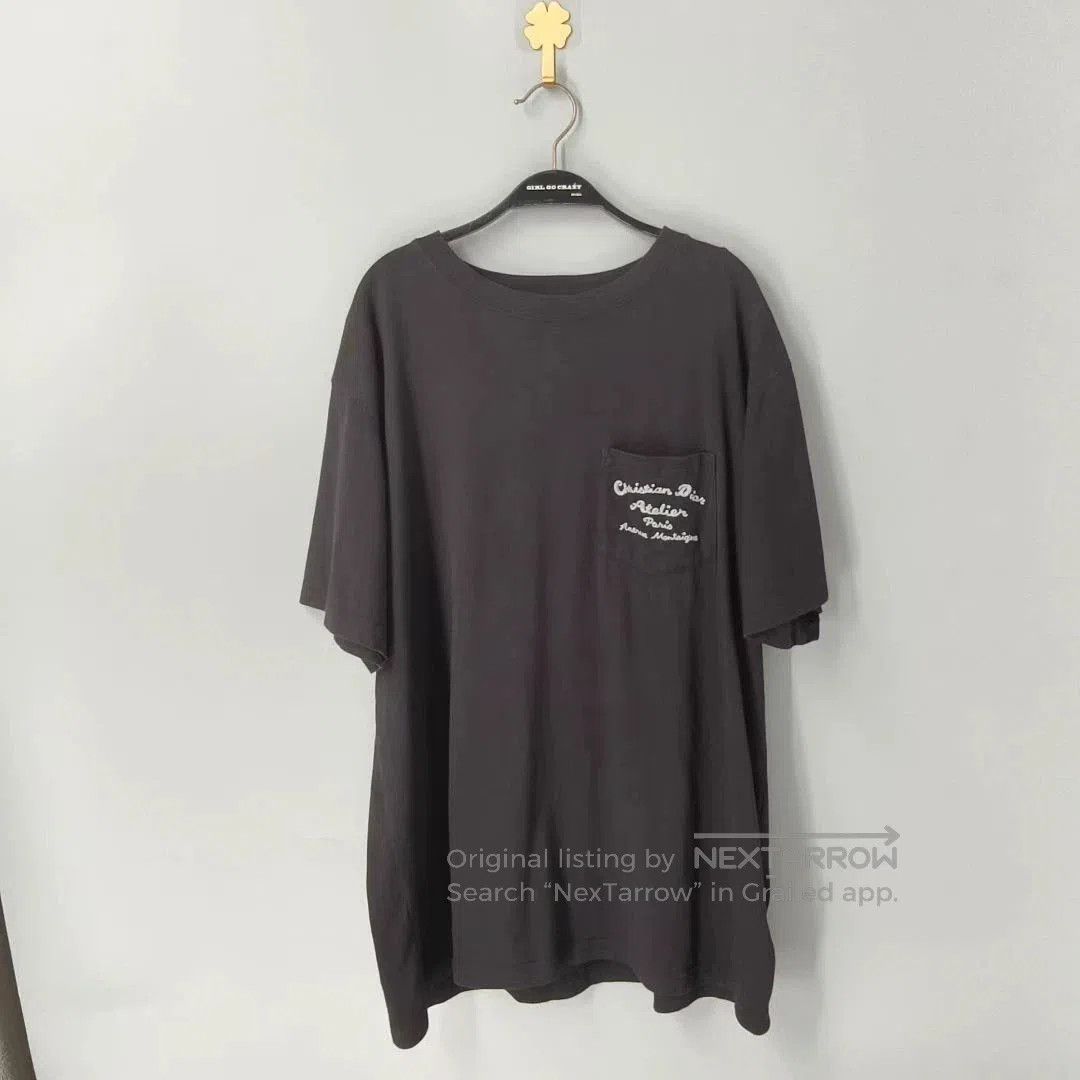 Dior Dior Pocket Letter Embroidery Short Sleeve T-Shirt. Size US L / EU 52-54 / 3 - 1 Thumbnail