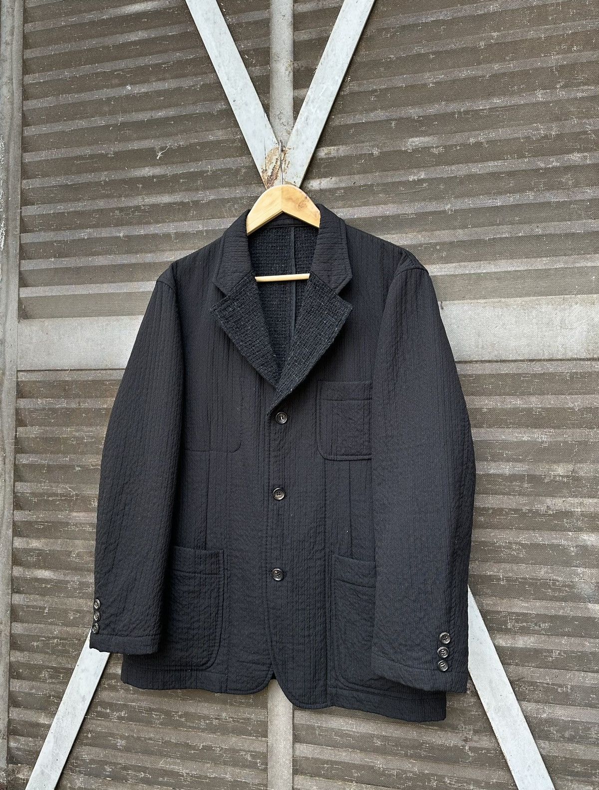 Comme des Garcons AD1997 Comme Des Garcons Homme Wool Chore Jacket Size US M / EU 48-50 / 2 - 7 Thumbnail