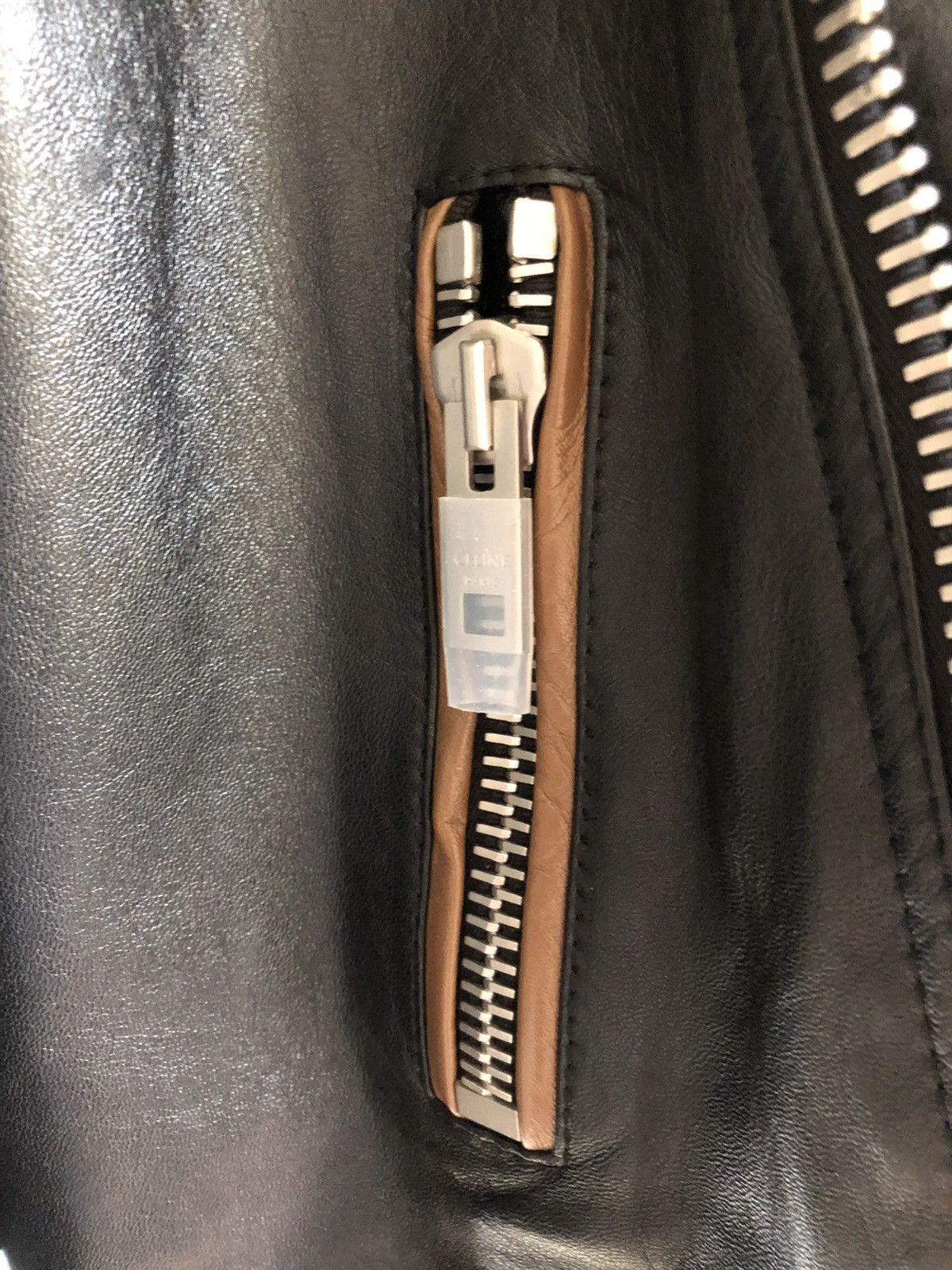 Celine Cafe racer leather jacket Size US M / EU 48-50 / 2 - 5 Thumbnail
