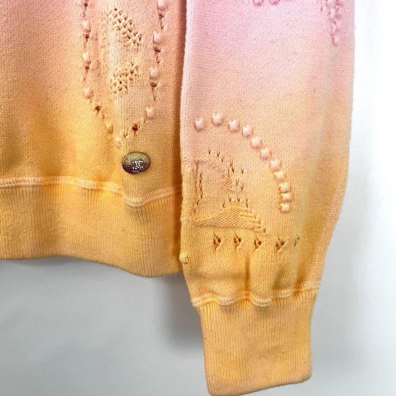 Chanel Chanel 24c pink orange gradient relief sweatshirt Size XXS / US 00 / IT 34 - 5 Thumbnail