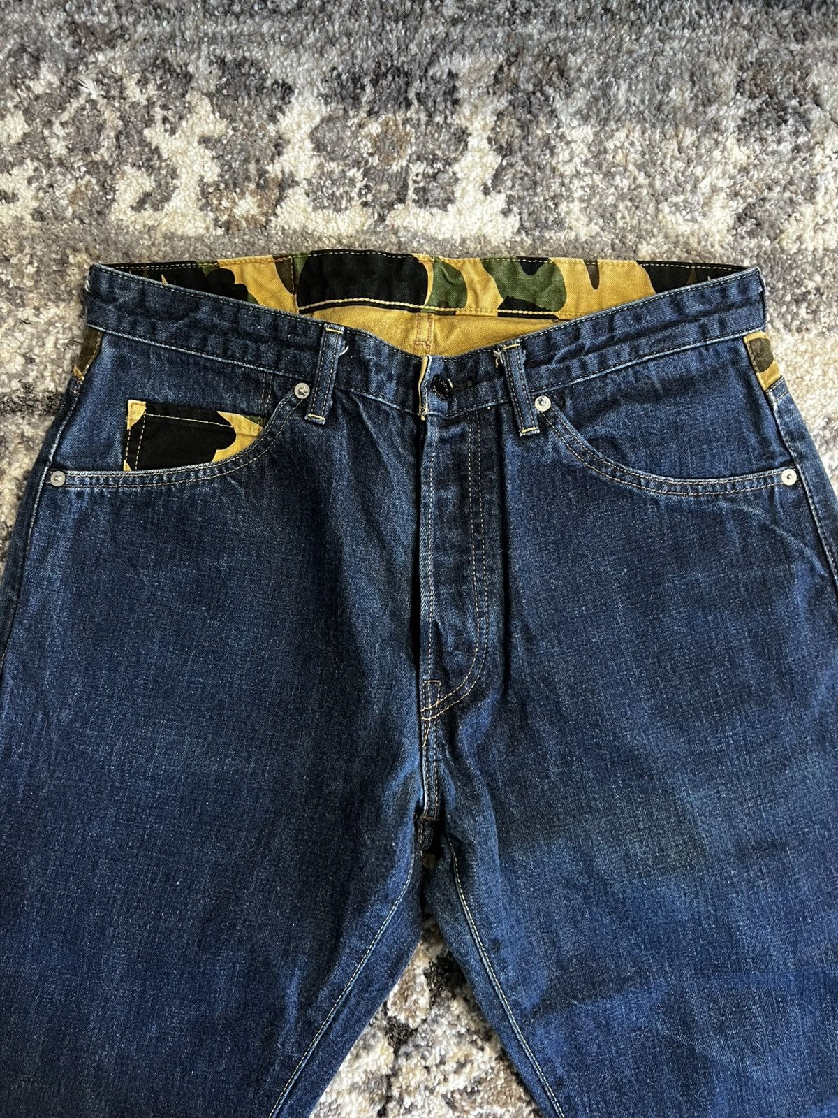 Bape Bape OG Bape Camo & Star Jeans Size US 34 / EU 50 - 2 Thumbnail