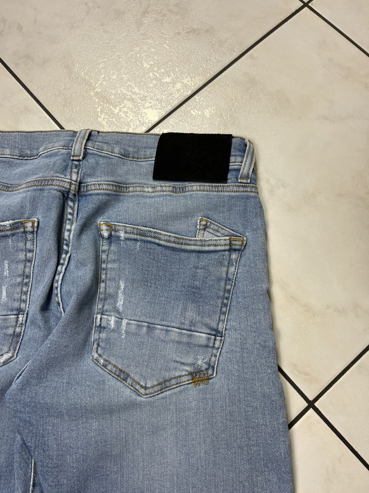 Designer × Prps PRPS windsor crop skinny fit distressed denim jeans pants Size US 32 / EU 48 - 15 Thumbnail