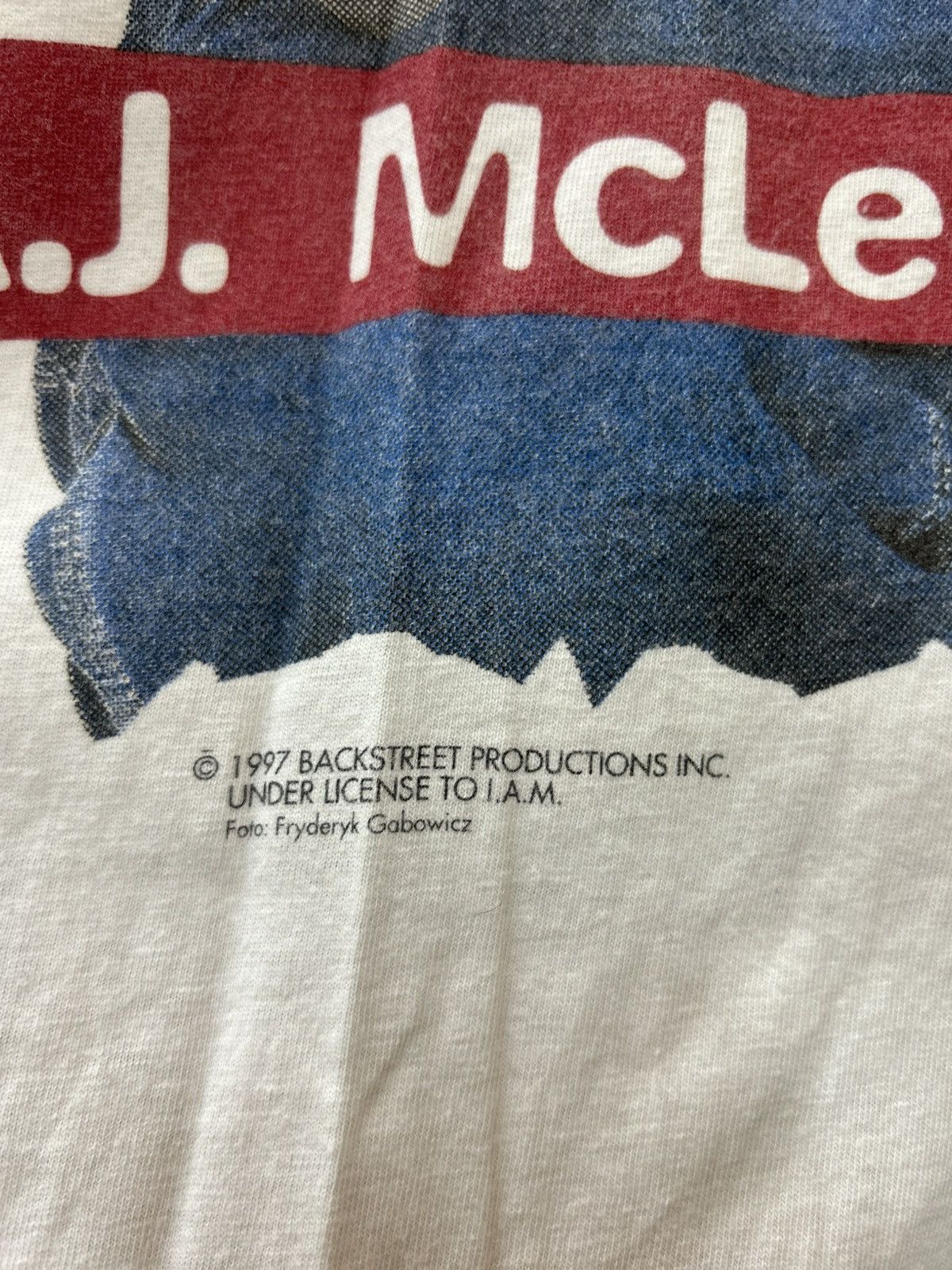 Band Tees AJ Mclean Vintage T Shirt 1997 Size US L / EU 52-54 / 3 - 3 Thumbnail