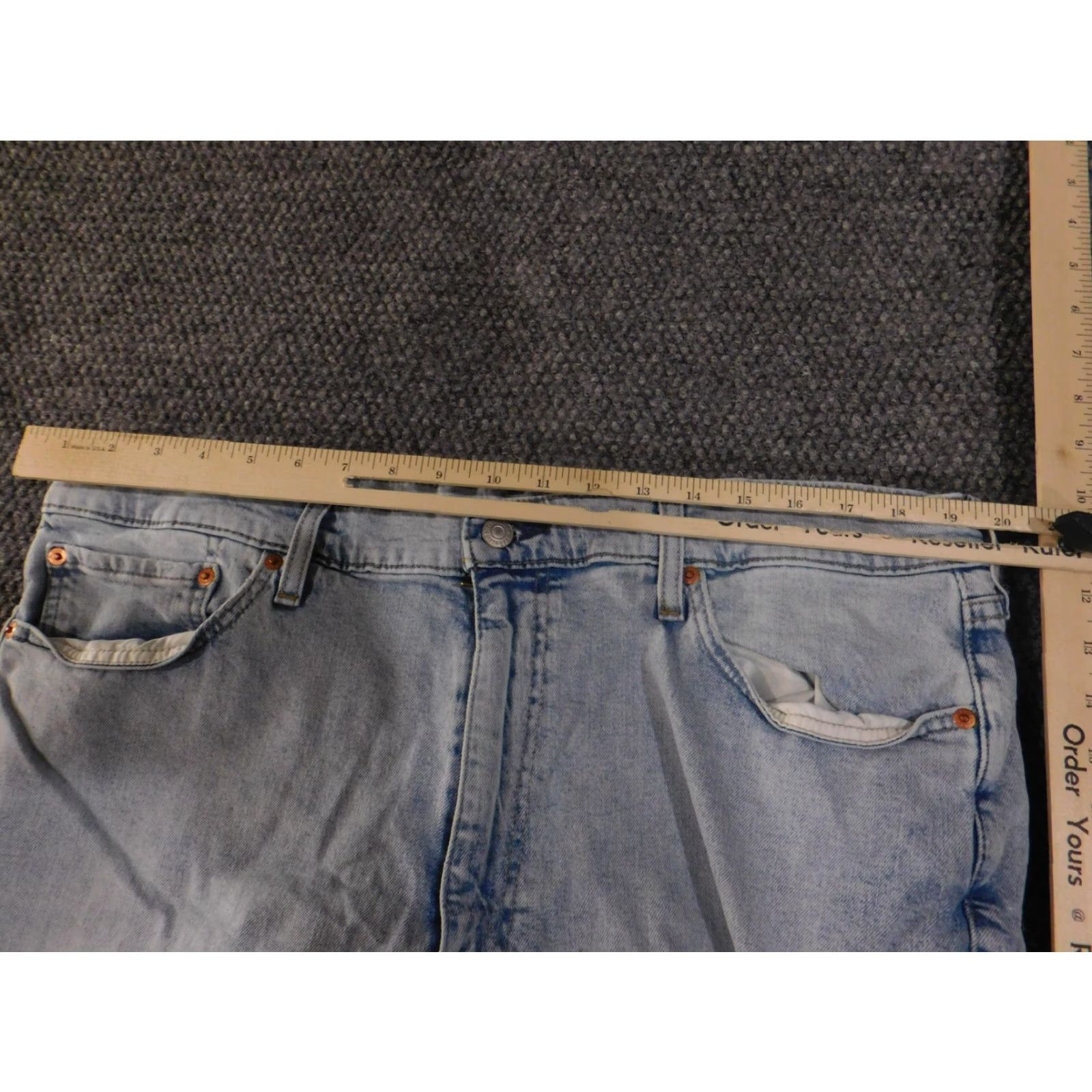 Levi's VINTAGE? No. Levi's 541 Jeans Mens 40x30 Light Blue Athletic Fit Stretch Denim Pants Waterless Size US 40 / EU 56 - 5 Thumbnail