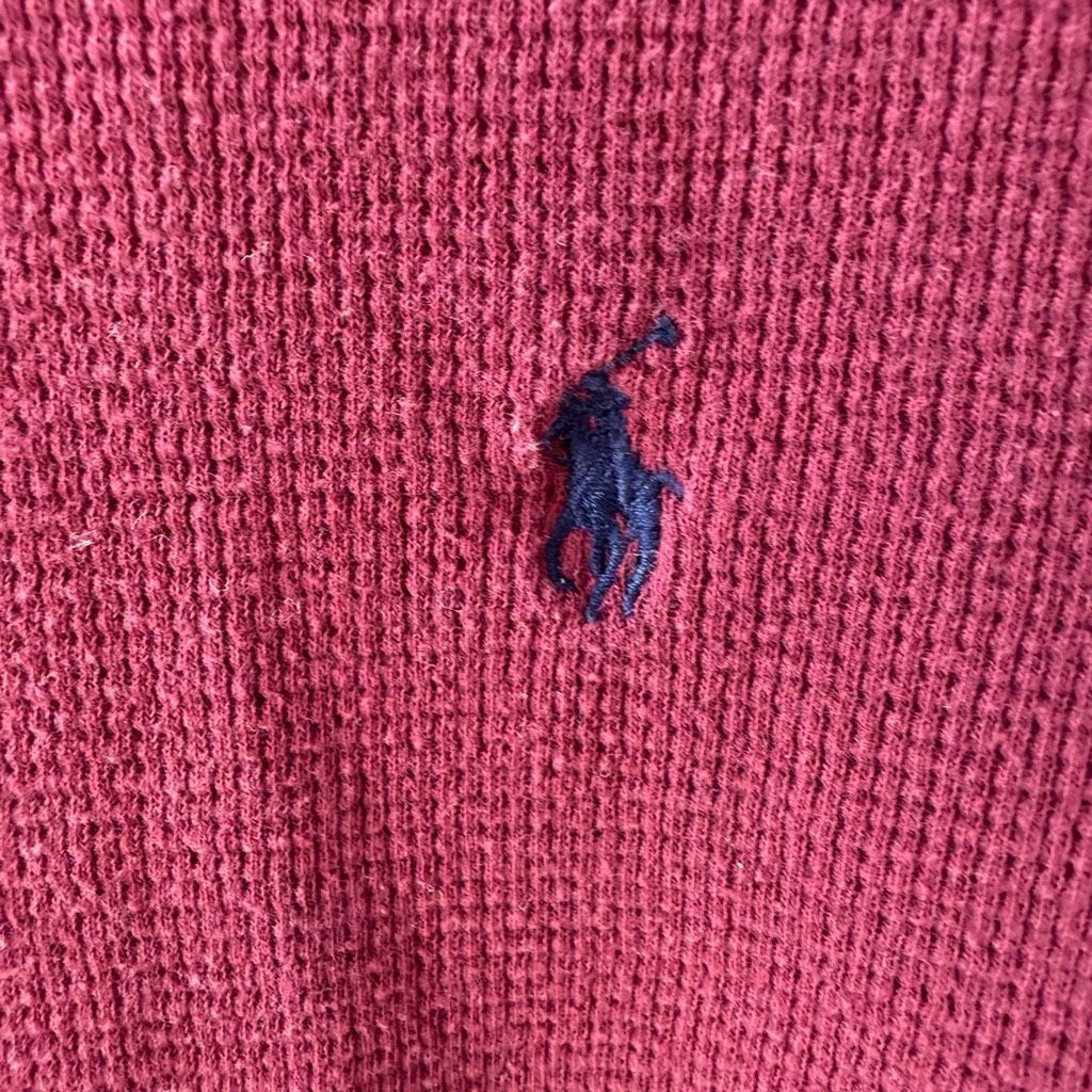 Polo Ralph Lauren Polo Ralph Lauren Burgundy Lightweight Thermal Long Sleeve S Size US M / EU 48-50 / 2 - 3 Thumbnail