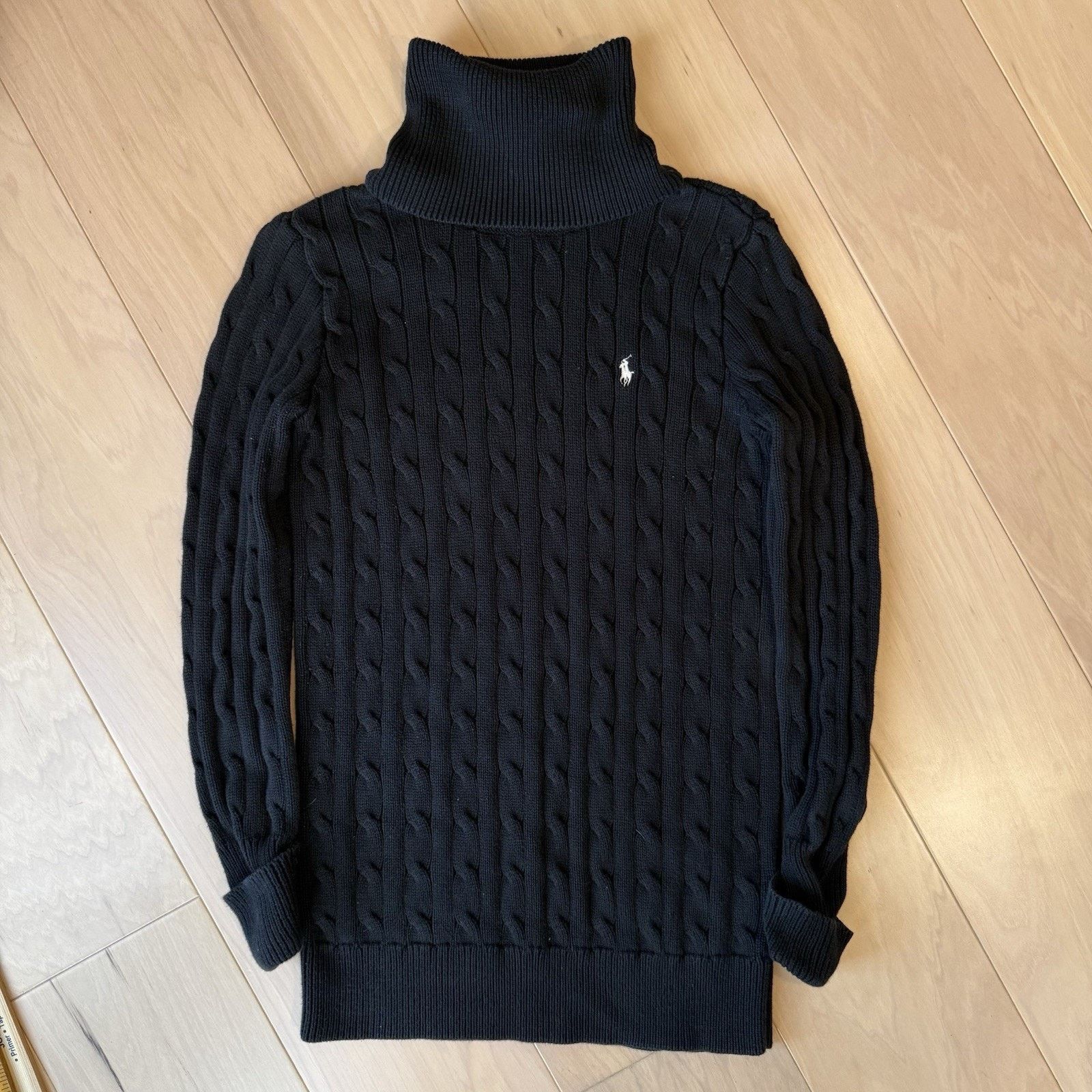 Polo Ralph Lauren Ralph Lauren Sport Cable Knit Sweater Women's S Black Size S / US 4 / IT 40 - 2 Thumbnail
