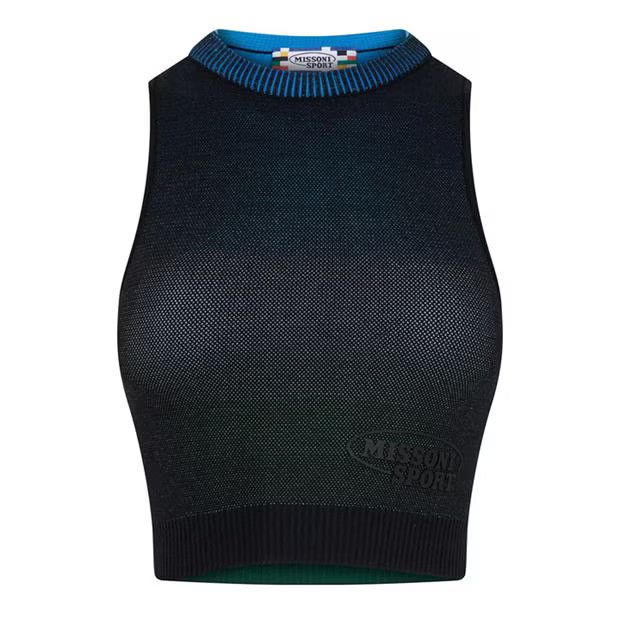 Missoni o1g2r1mq1124 Crop Top in Black Size XS / US 0-2 / IT 36-38 - 1 Thumbnail