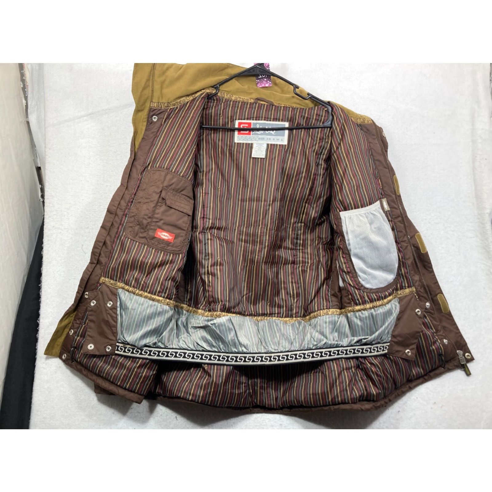 Vintage SIMS Womens Jacket Ski Brown Mid-Length Long Sleeve Zip Pockets Casual Winter Coat L Adult Womens Brown Ski Jacket Size L / US 10 / IT 46 - 4 Thumbnail