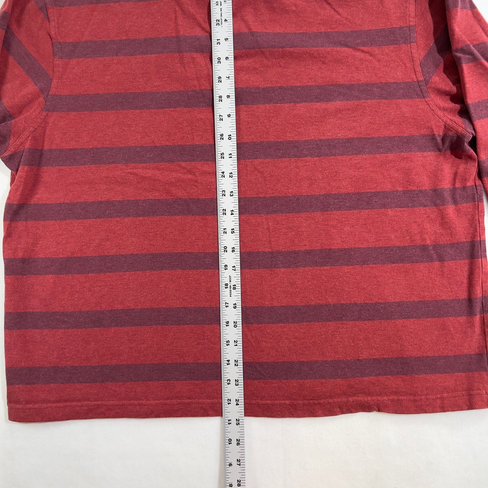 St. Johns Bay Polo St. John's Bay XL Sueded Jersey Striped 2-Button Henley Size US XL / EU 56 / 4 - 9 Thumbnail