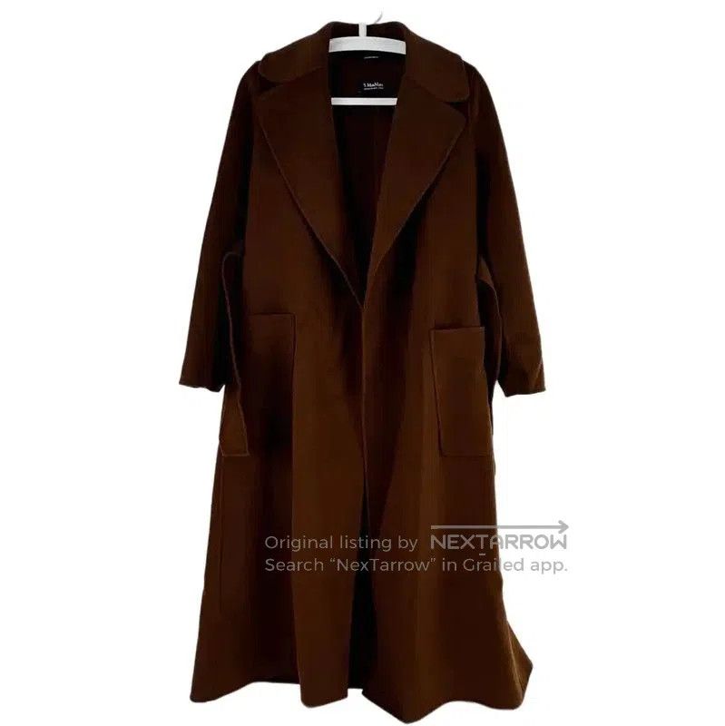 MaxMara Brown Cashmere Women's Coat .