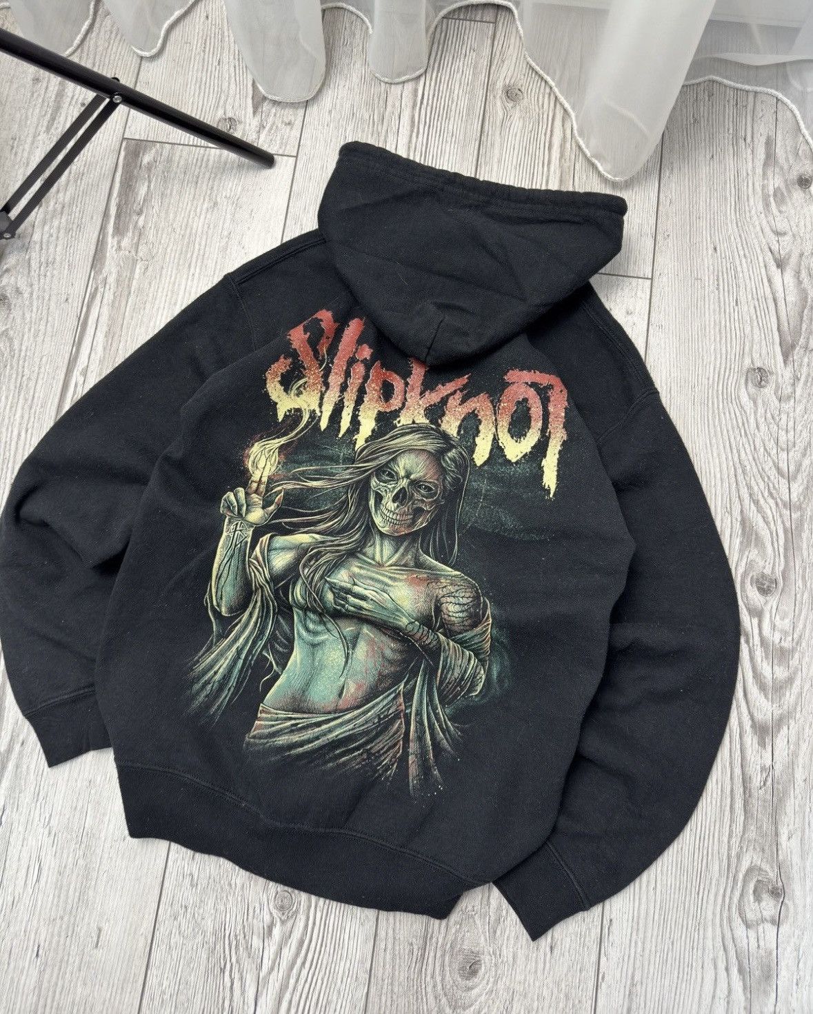 Band Tees × Vintage Vintage Slipknot Rare big logo 00s zip hoodie Size US S / EU 44-46 / 1 - 3 Thumbnail