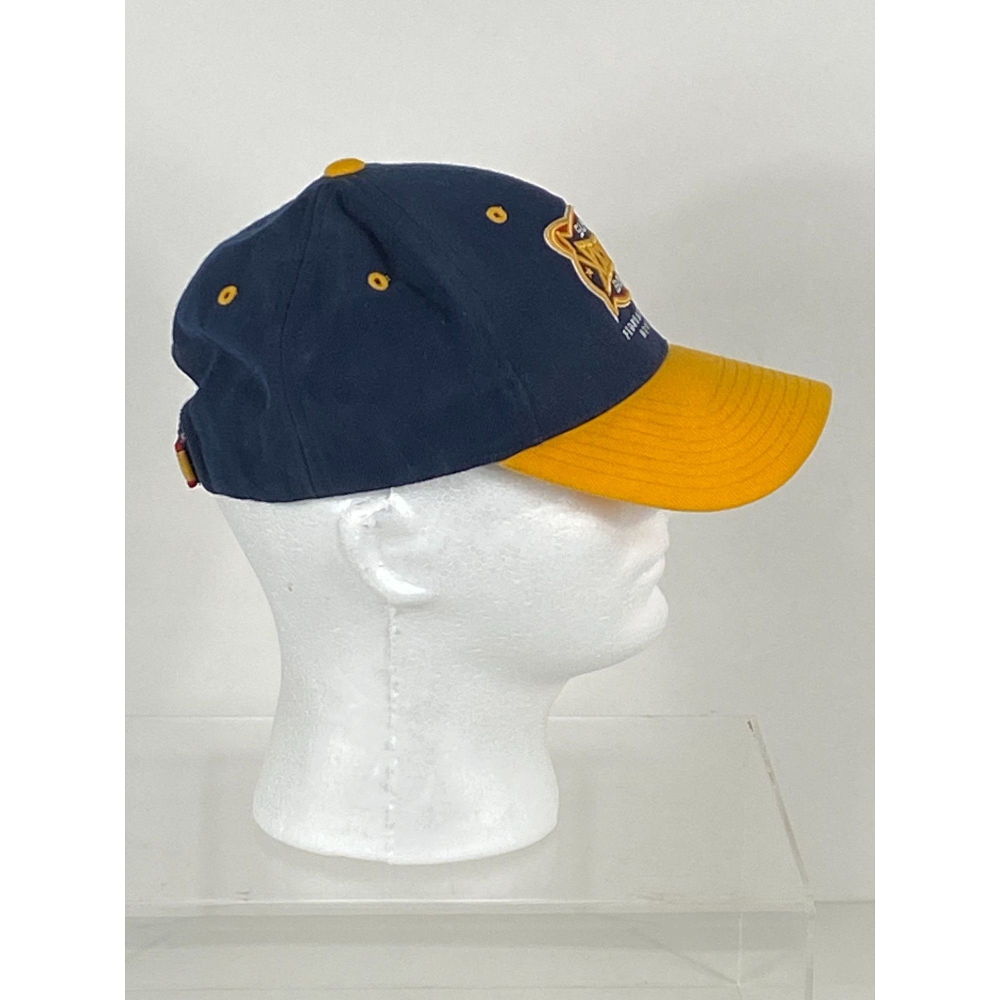 Reebok VTG Reebok 2004 Houston Super Bowl XXXVIII Strapback Cap Blu Size ONE SIZE - 3 Thumbnail