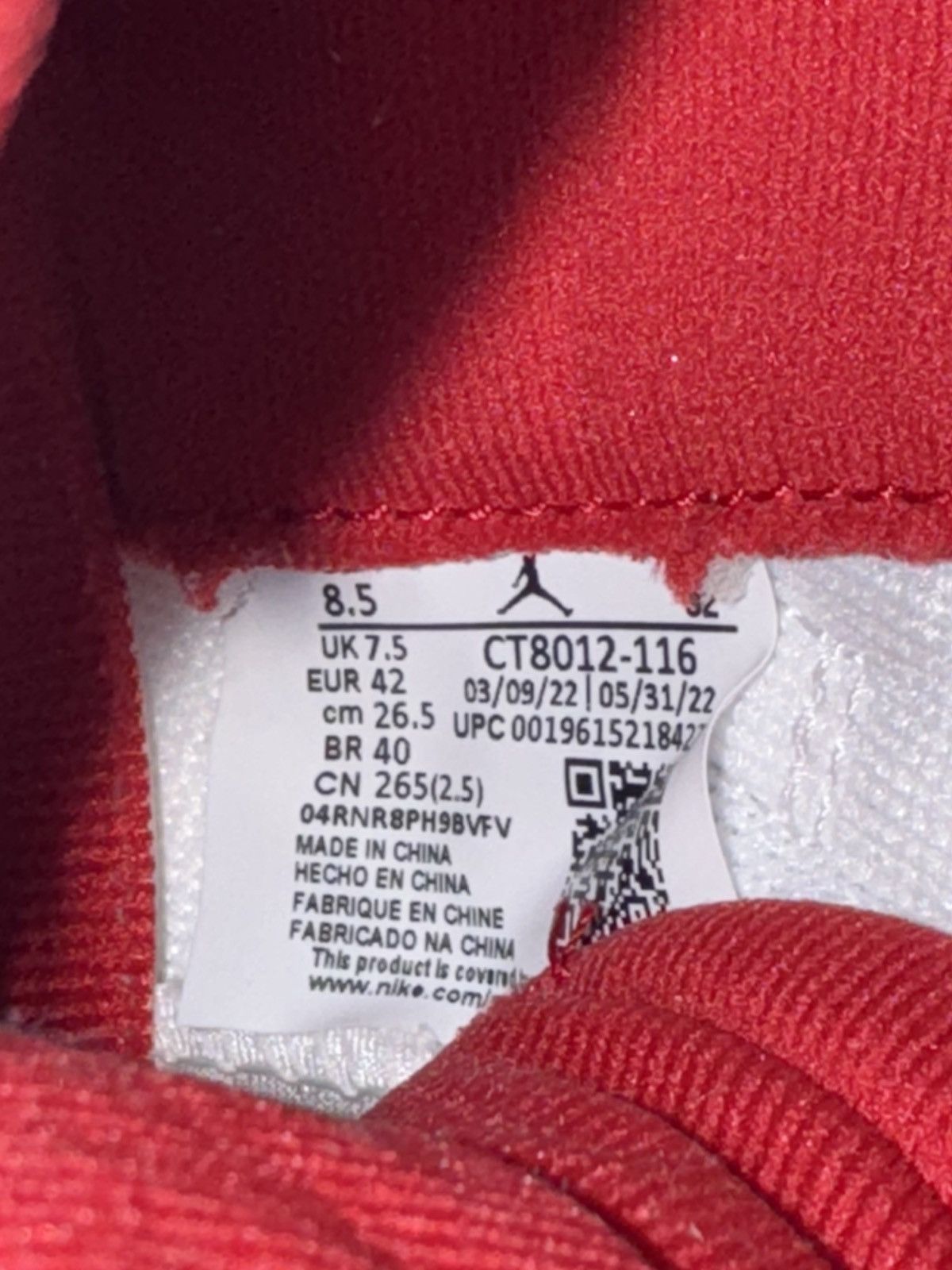 Jordan Brand × Nike JORDAN CHERRY 11 HIGHTOP Size US 8.5 / EU 41-42 - 7 Thumbnail