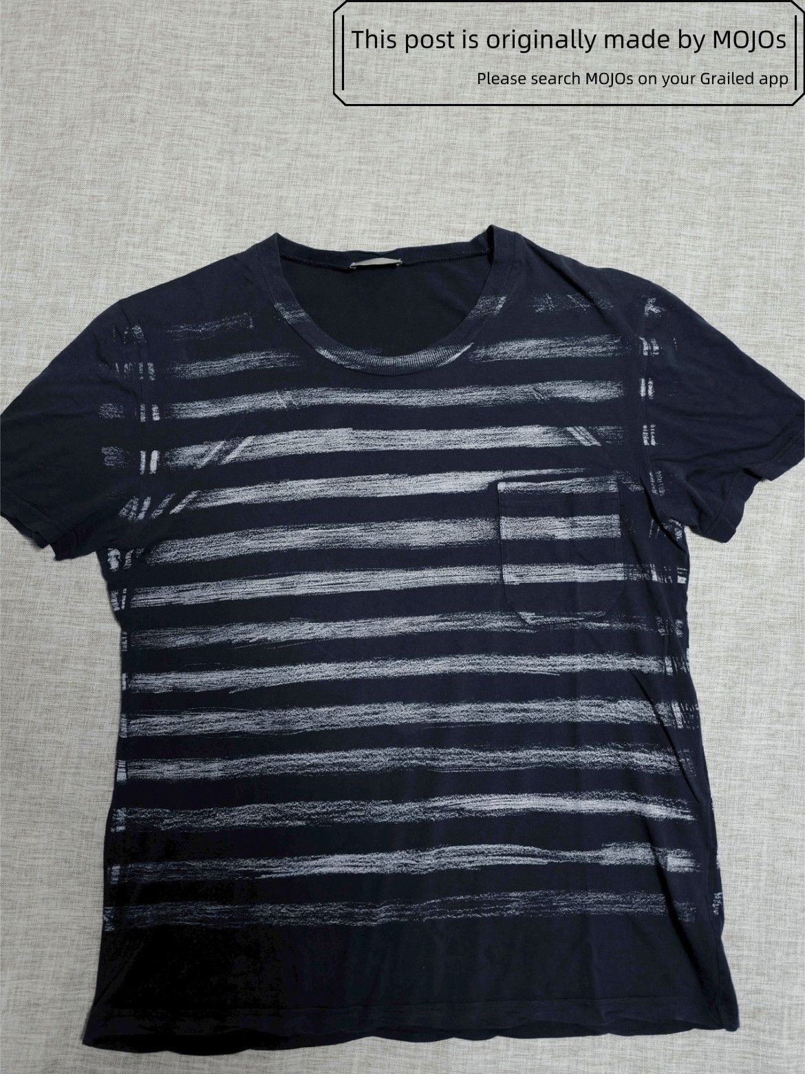 Dior × Hedi Slimane Dior Homme SS05 Painted Stripe Shirt | Grailed