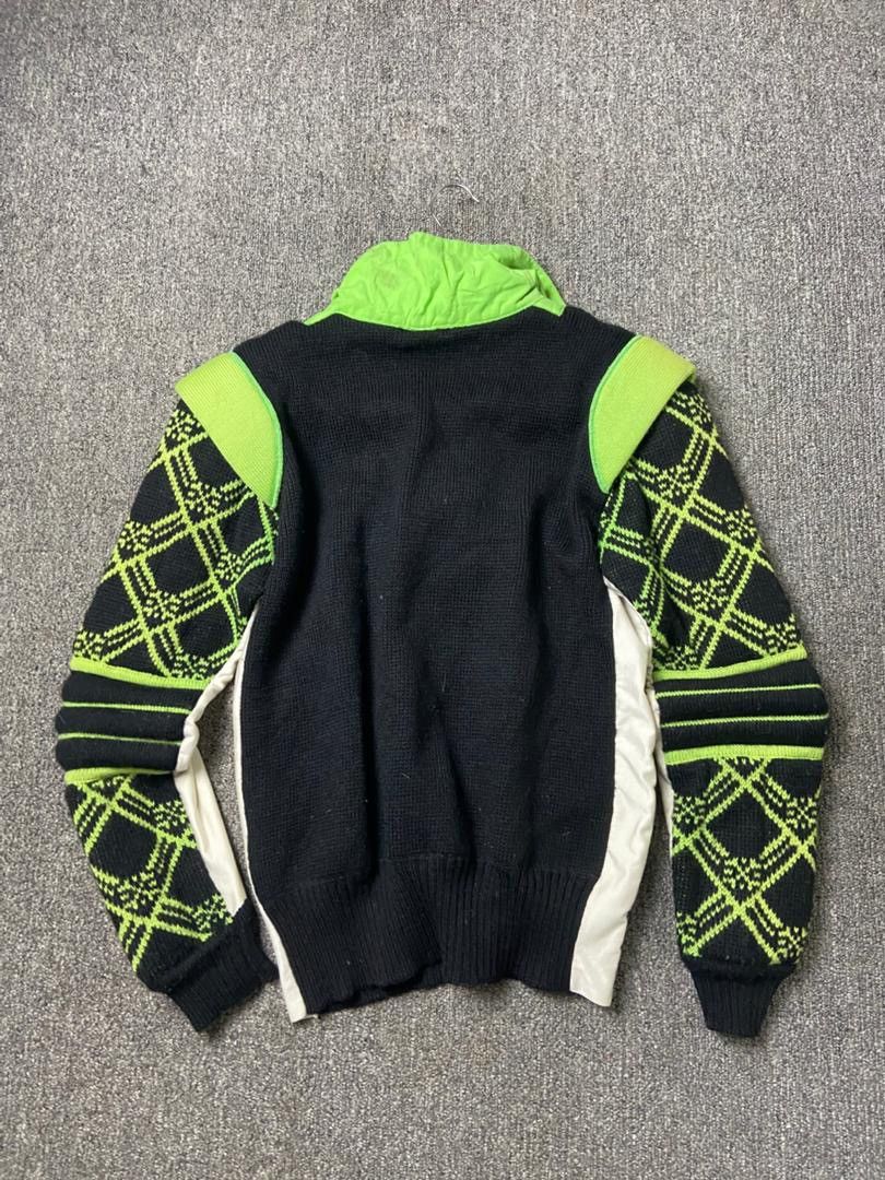 Japanese Brand SAMAS Half Zip Knit Padded Ski Sweater Jacket (196) Size US XXS / EU 40 - 2 Thumbnail