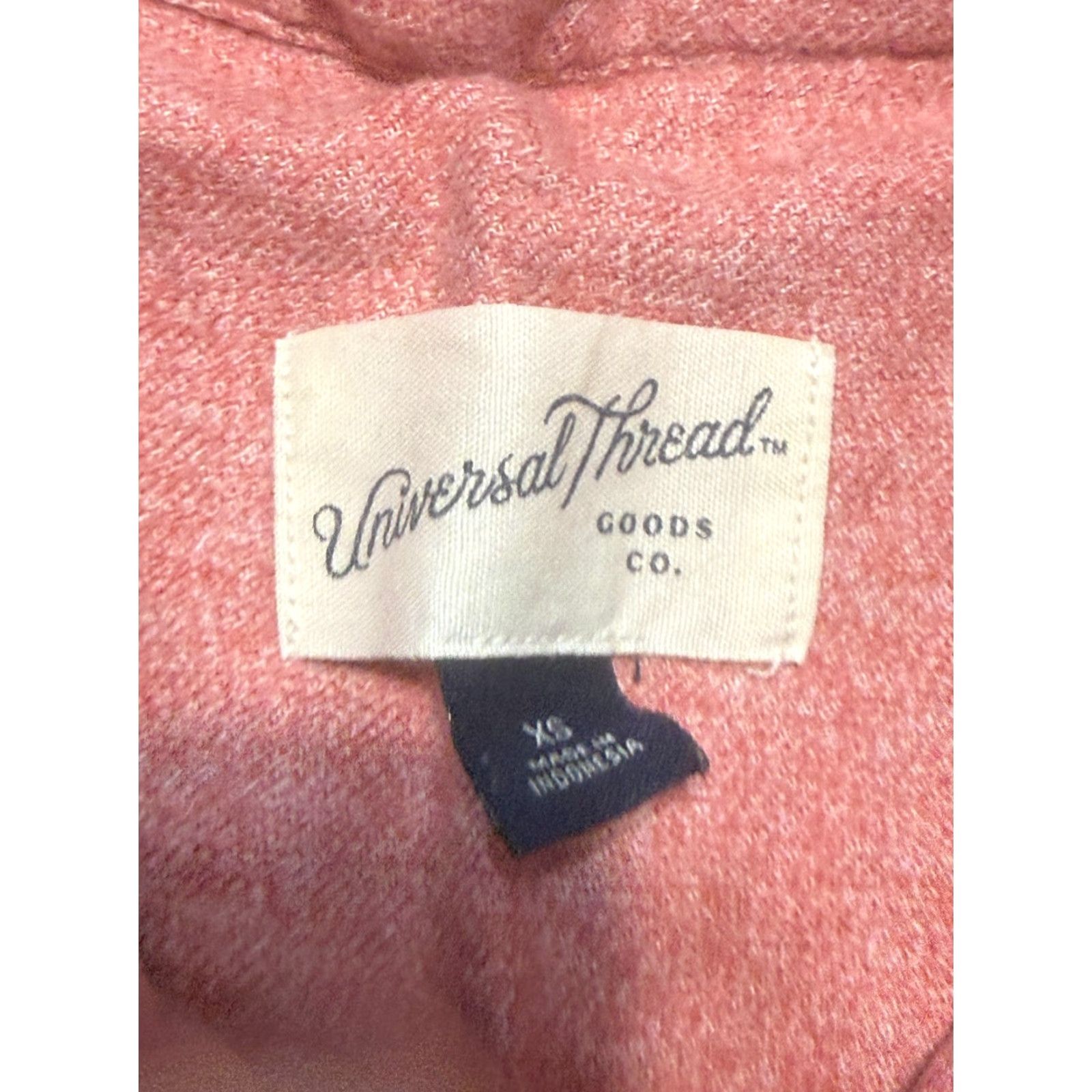 Vintage Universal Thread Shirt Women's XS Red Long Sleeve Button Up Size XS / US 0-2 / IT 36-38 - 5 Thumbnail