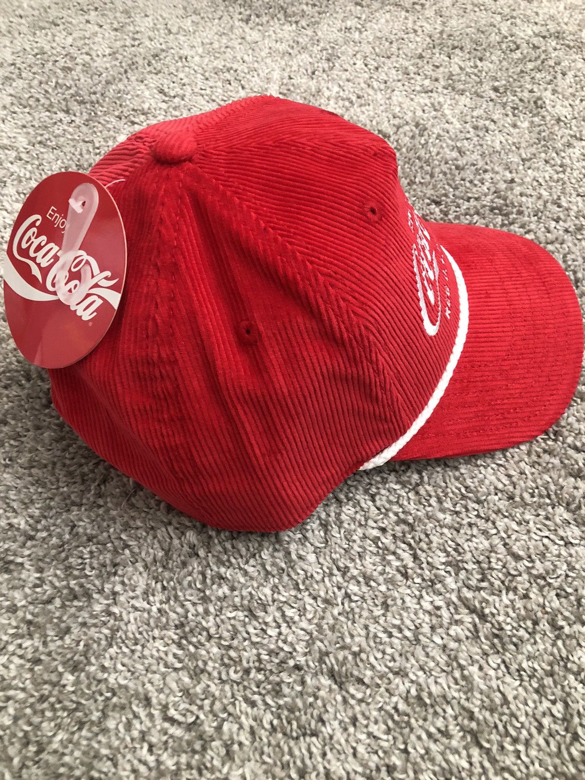 Coca Cola Coca-Cola Corduroy Red Snapback Hat Size ONE SIZE - 5 Thumbnail