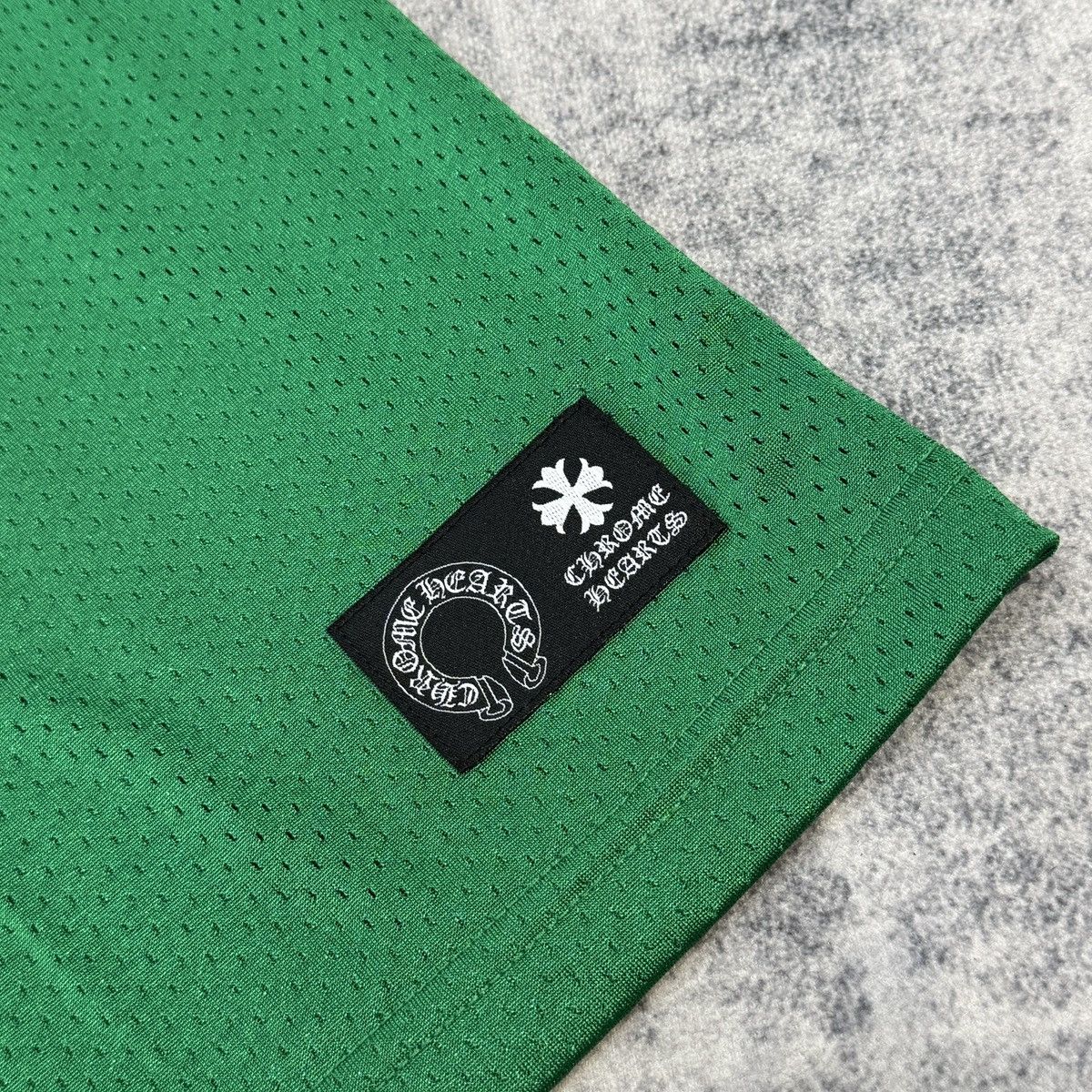 Chrome Hearts CHROME HEARTS Mesh Jersey Long Sleeve Tee GREEN Size US L / EU 52-54 / 3 - 4 Thumbnail