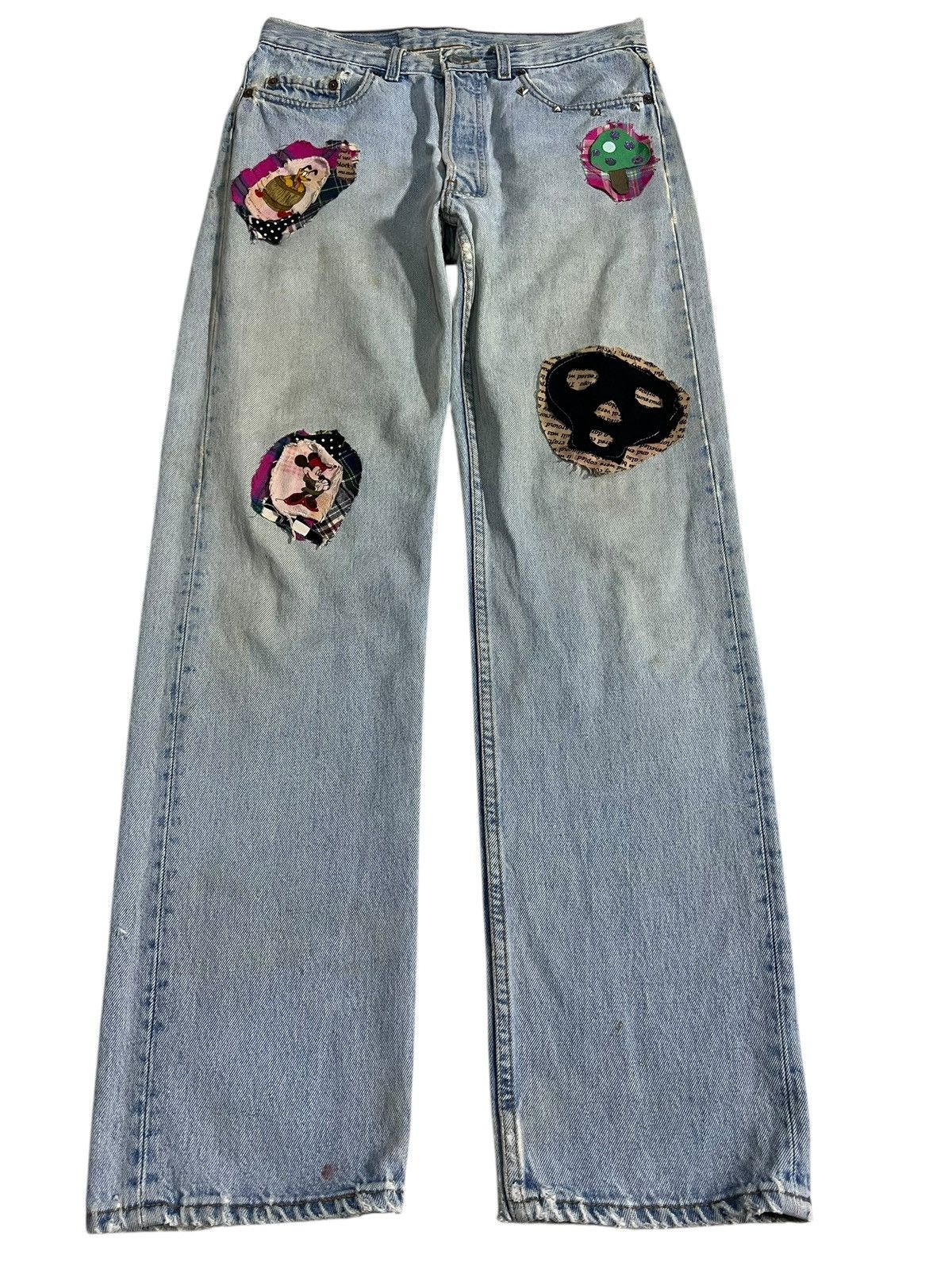Levi's Vintage Levis 501 Patchwork Faded Jean Size US 30 / EU 46 - 1 Thumbnail