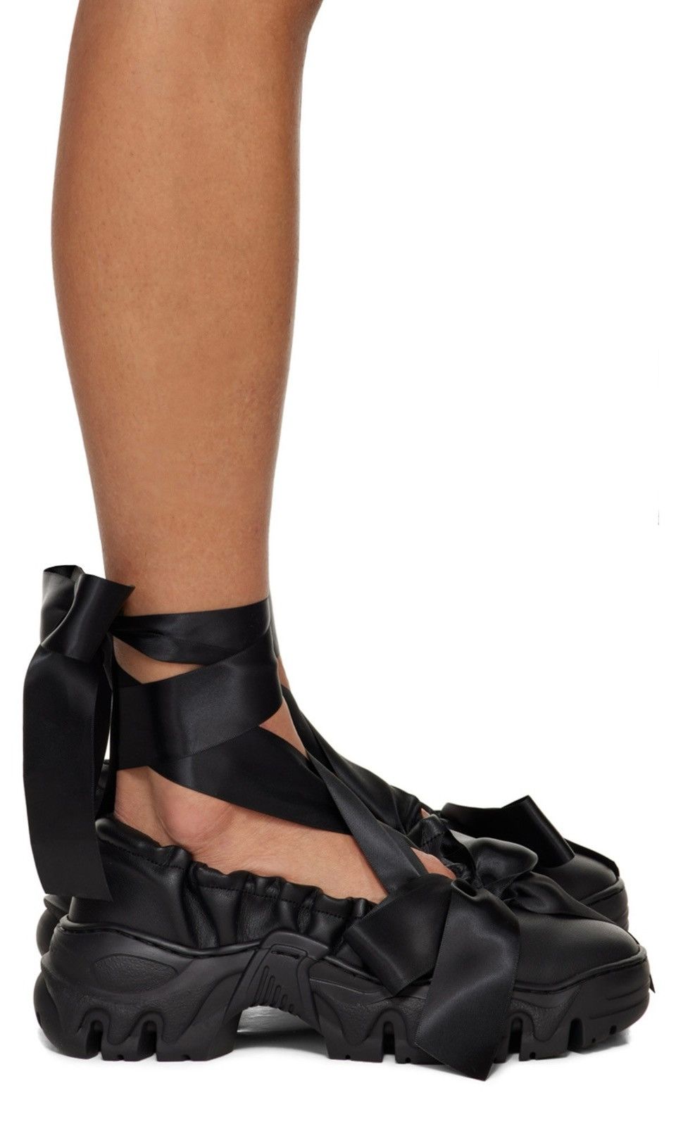 Rombaut ROMBAUT Black Boccaccio II Aura Bows Ballerina Flats Size US 9 / IT 39 - 3 Thumbnail