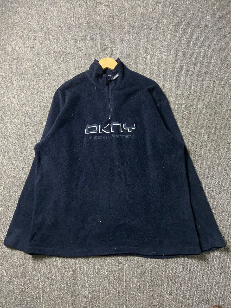 DKNY DKNY Half Zipper Fleece Pullover Jacket (185) Size US M / EU 48-50 / 2 - 1 Thumbnail