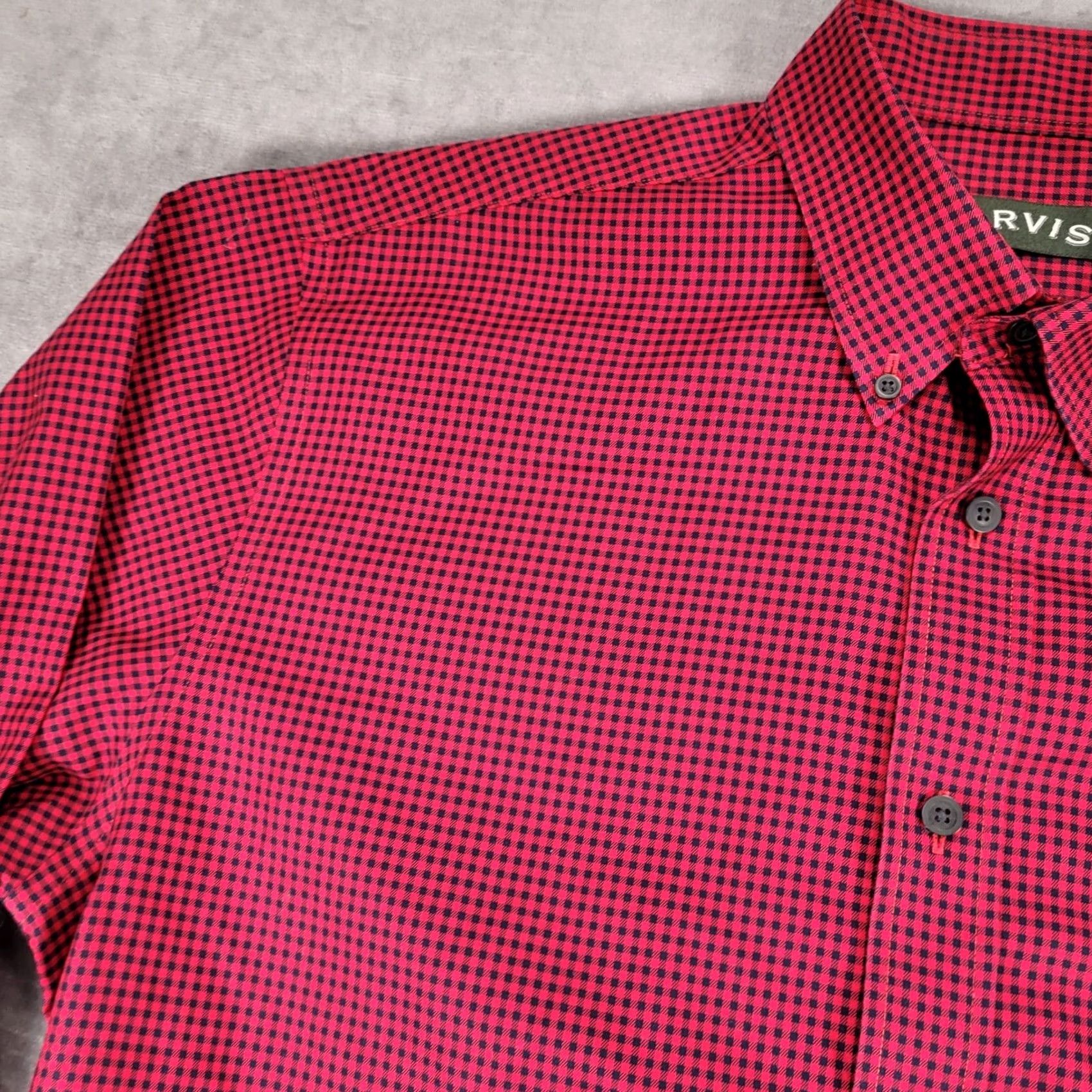Orvis Orvis Red Black Gingham Check Wrinkle Free Button Down Shirt XL Mens Size US XL / EU 56 / 4 - 5 Thumbnail