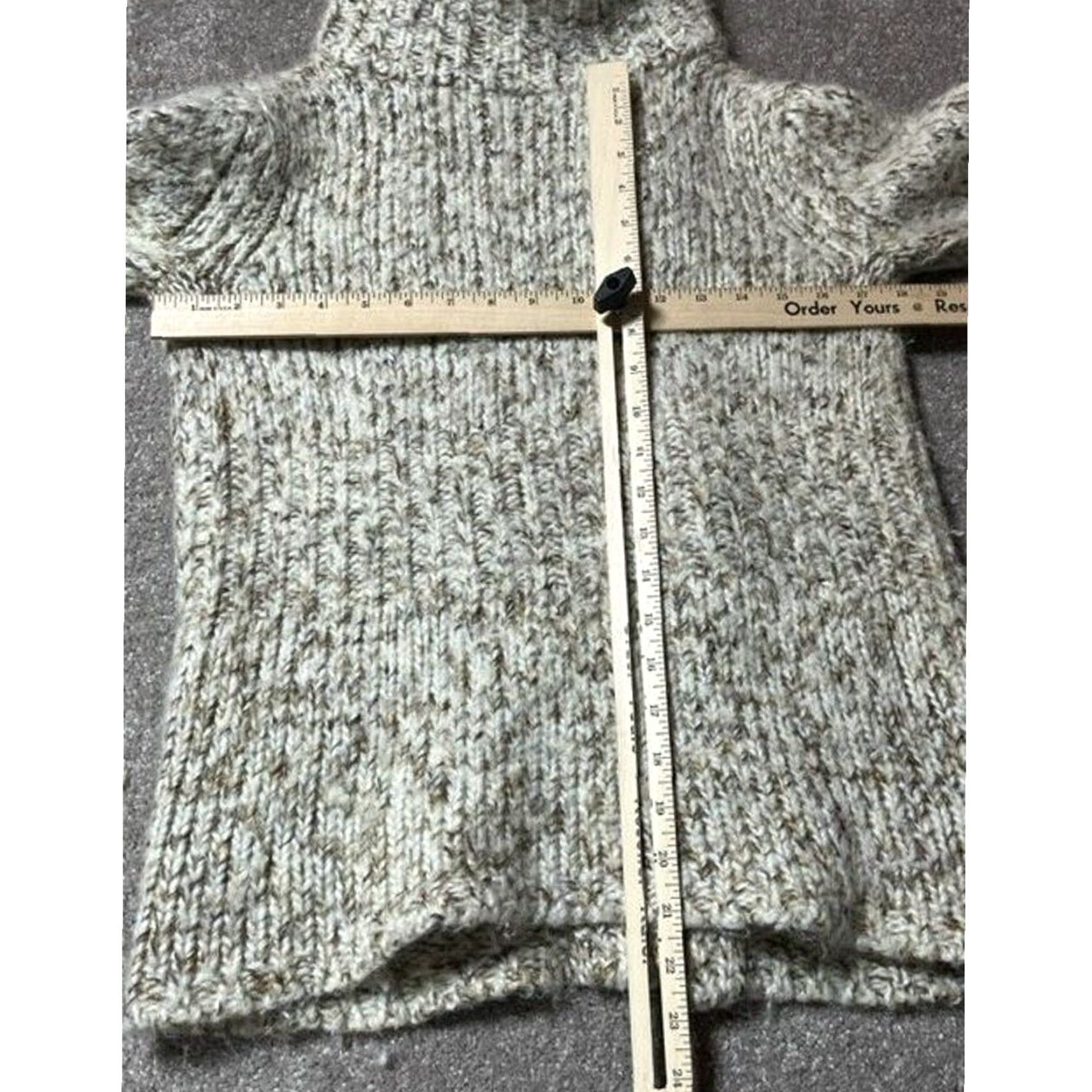Gap VINTAGE Gap Cardigan Sweater XS Wool Blend Grandpa Light Academia Preppy Women V-Neck Long Sleeve Pockets Button Knit Wool Acrylic Beig e Size XS / US 0-2 / IT 36-38 - 3 Thumbnail