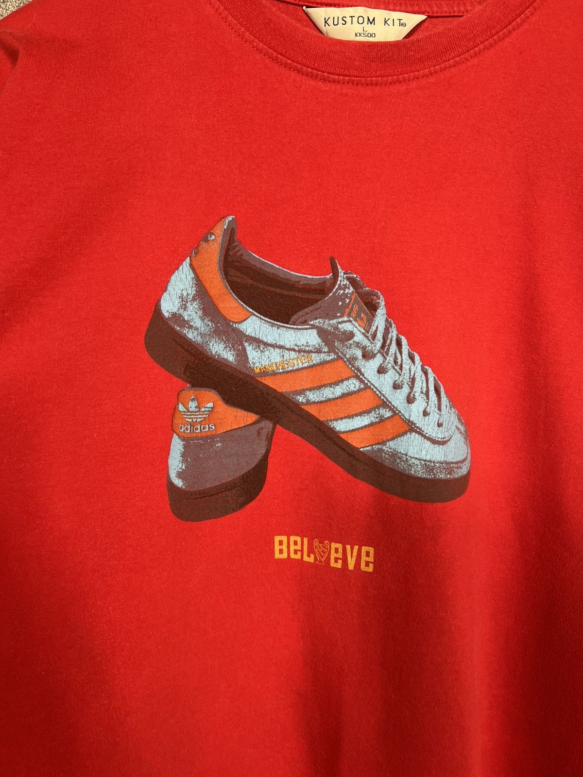 Vintage 80s Casuals Manchester United 2008 Champions T-shirt Size US L / EU 52-54 / 3 - 3 Thumbnail