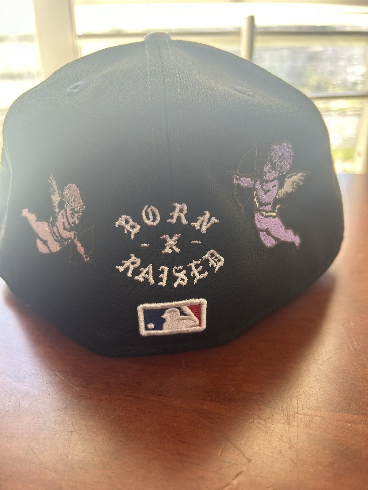 Born X Raised BORN X RAISED CHERUB BLACK FITTED CAP | Grailed