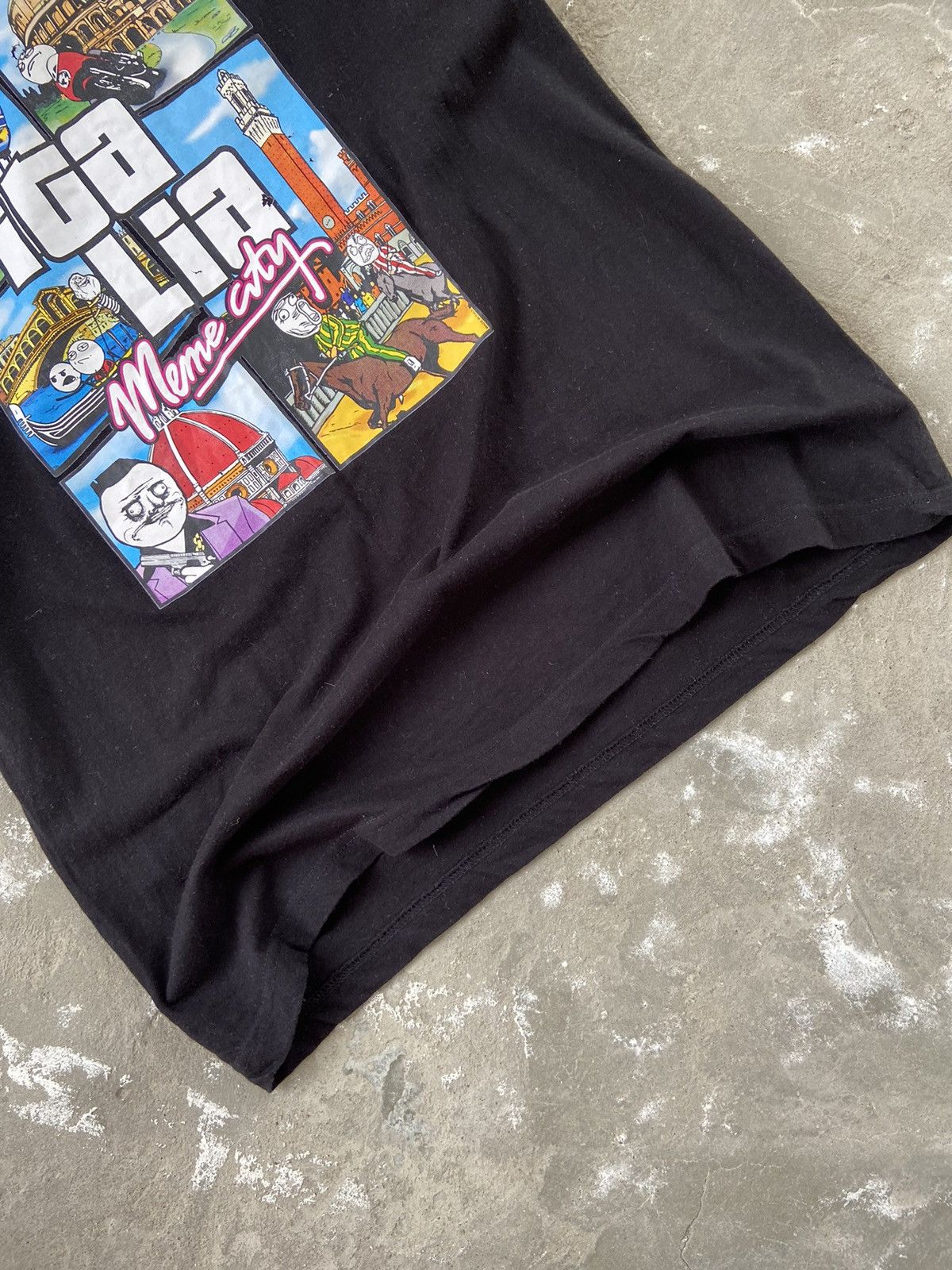Japanese Brand × Vintage Humor Italia Meme City GTA5 Style Y2K T-shirt Size US L / EU 52-54 / 3 - 8 Thumbnail