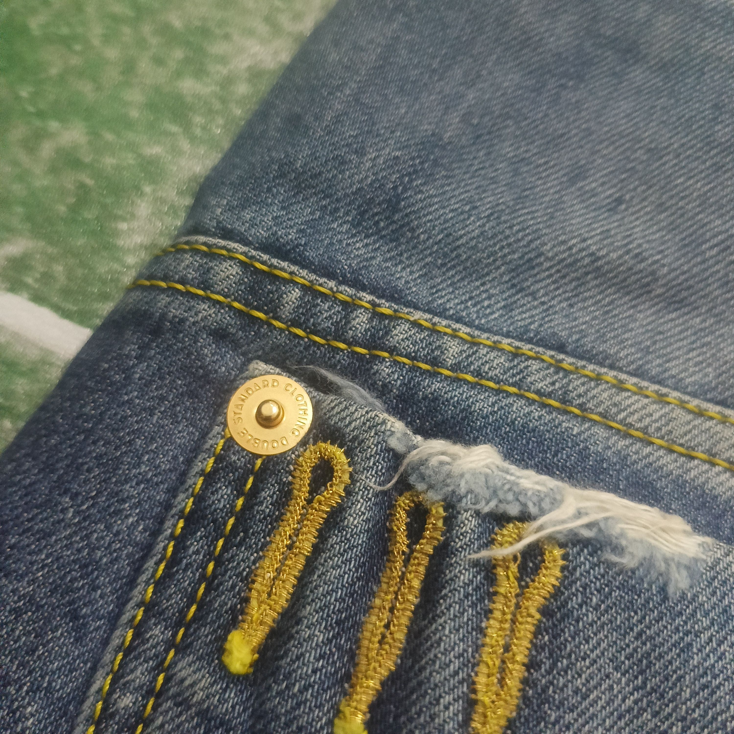 Who Decides War Japanese Double Standard Clothing Distressed Denim Jeans Size US 32 / EU 48 - 16 Thumbnail