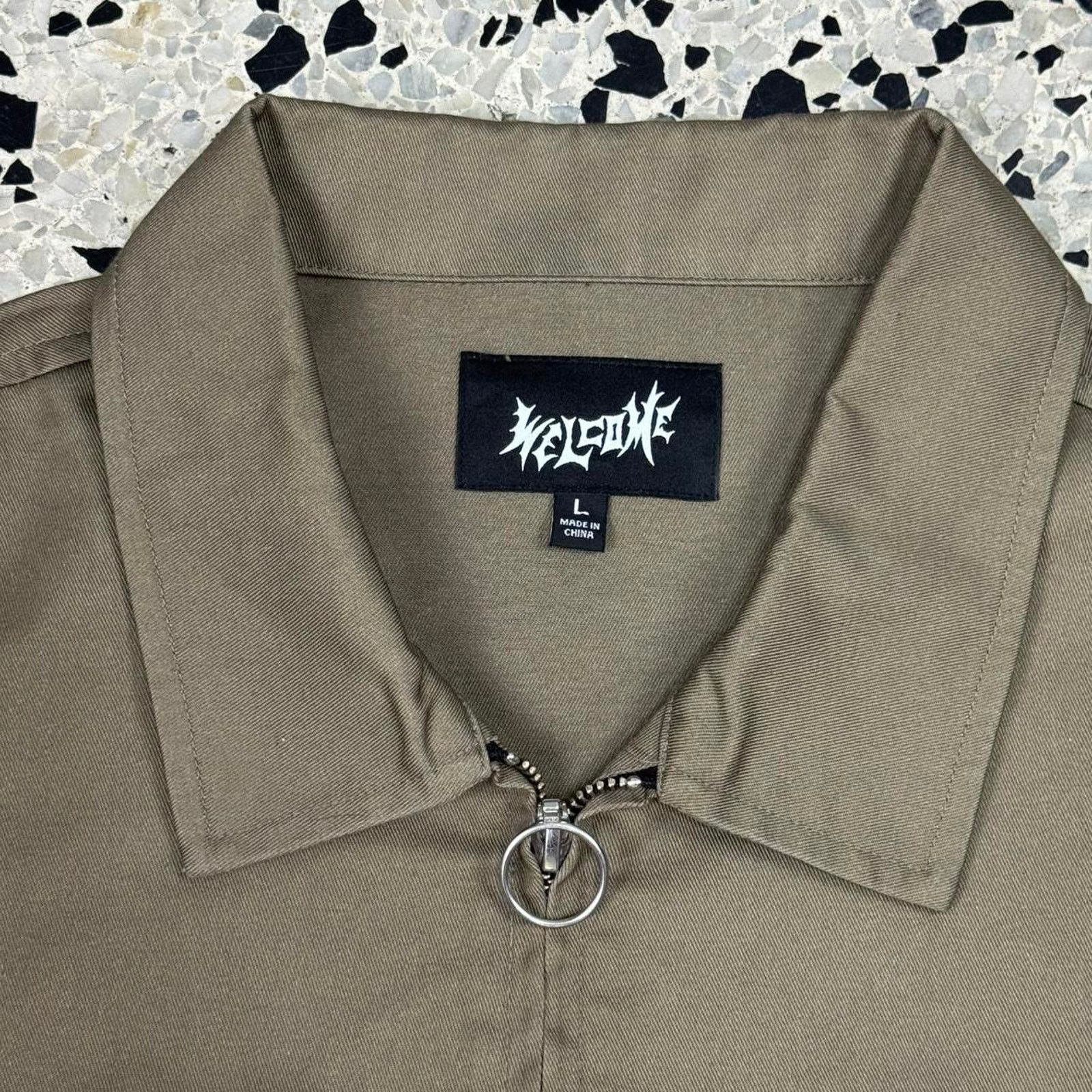 Welcome Skateboards WELCOME SKATEBOARDS NEPHILIM ZIP UP TWILL WORK SHIRT: Size US L / EU 52-54 / 3 - 6 Thumbnail