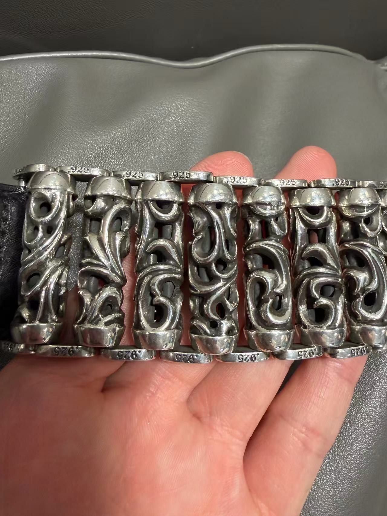 Chrome Hearts Chrome Hearts Roller Belt Size 32 - 5 Thumbnail