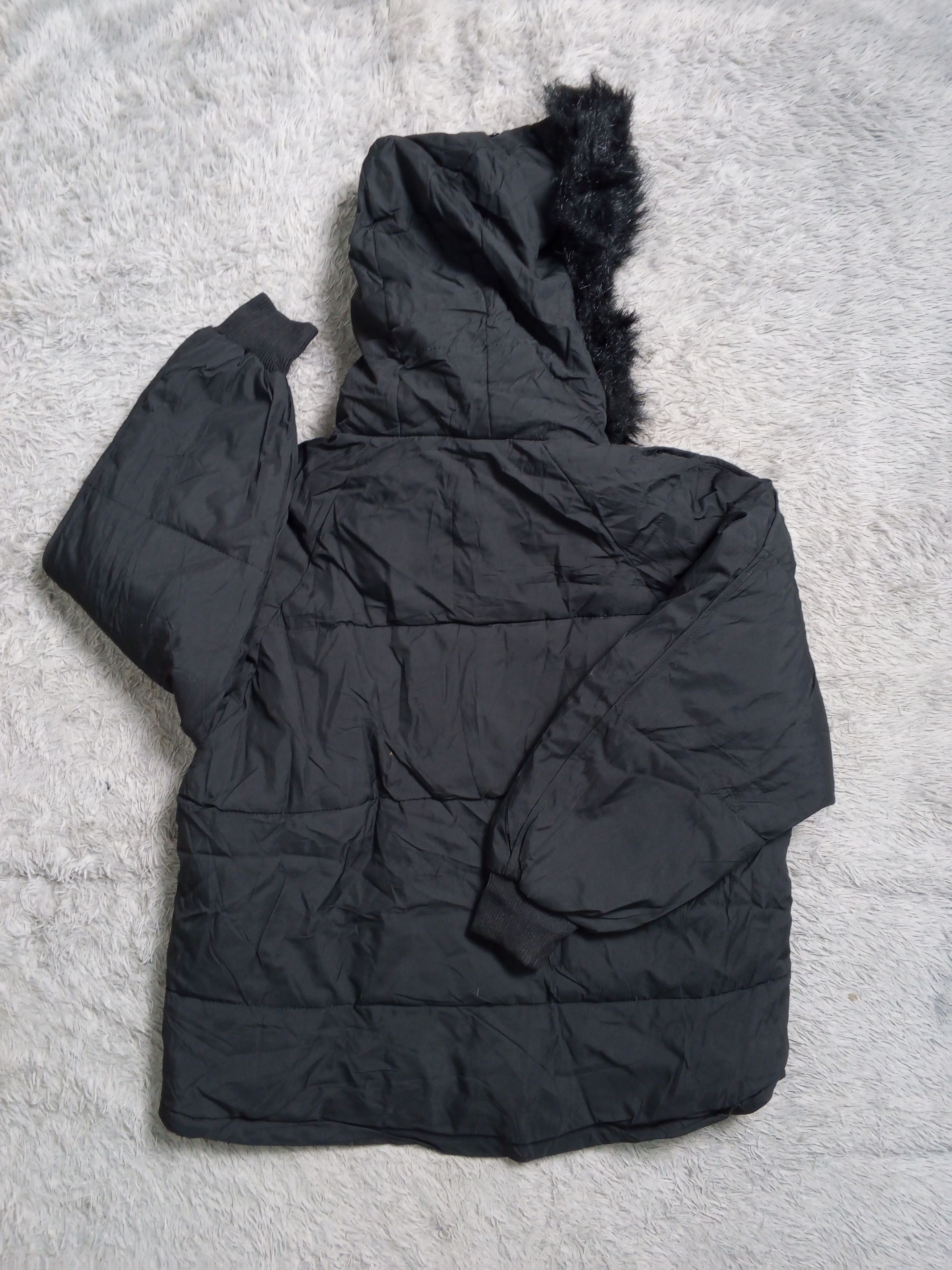Japanese Brand Creative Unique Laugh Japan Faux Fur Puffer Hoodie Jacket Size US L / EU 52-54 / 3 - 2 Thumbnail