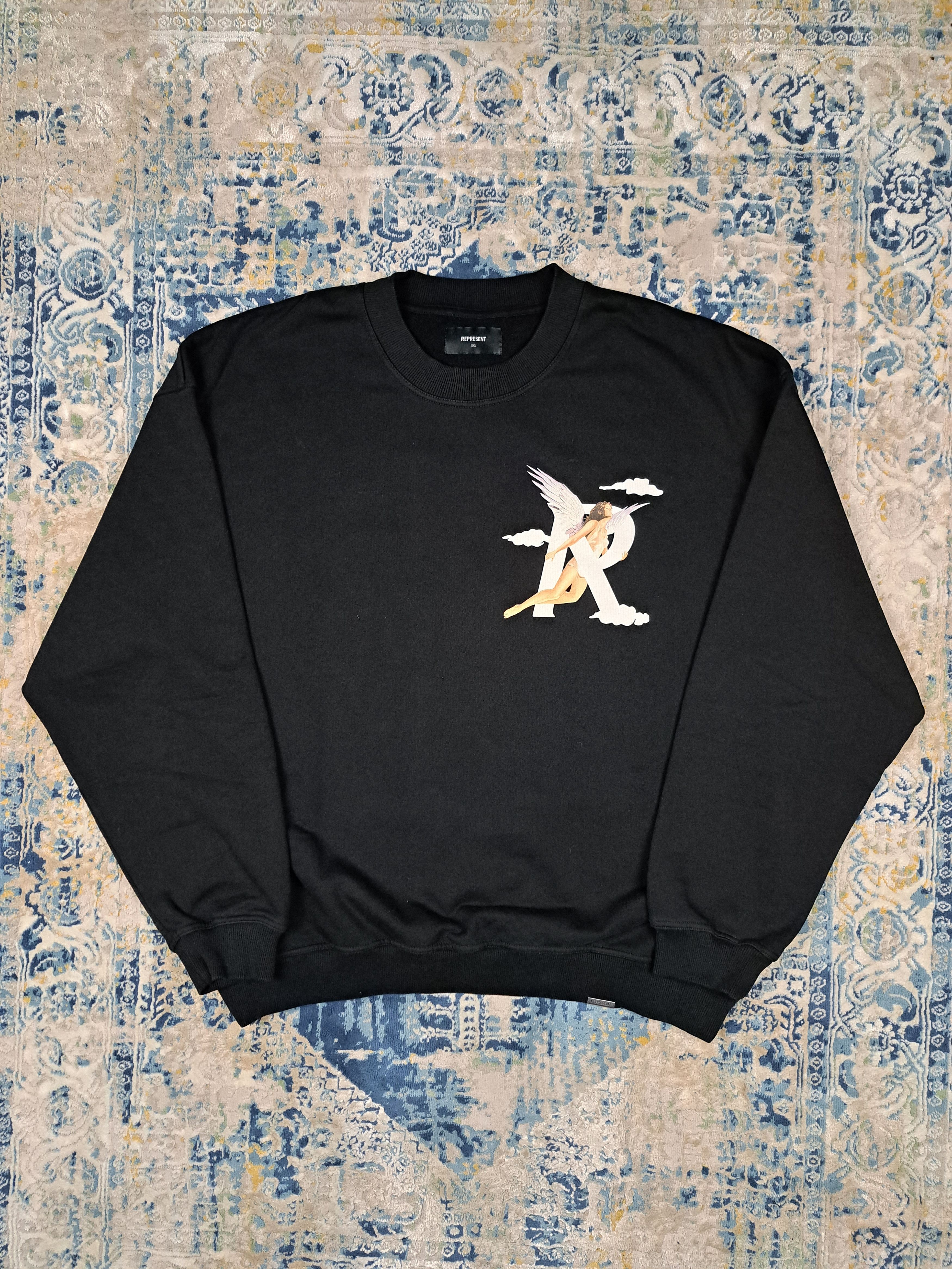 Represent Clo. Represent Storms In Heaven Angel Heavyweight Boxy Crewneck Size US XXL / EU 58 / 5 - 3 Thumbnail