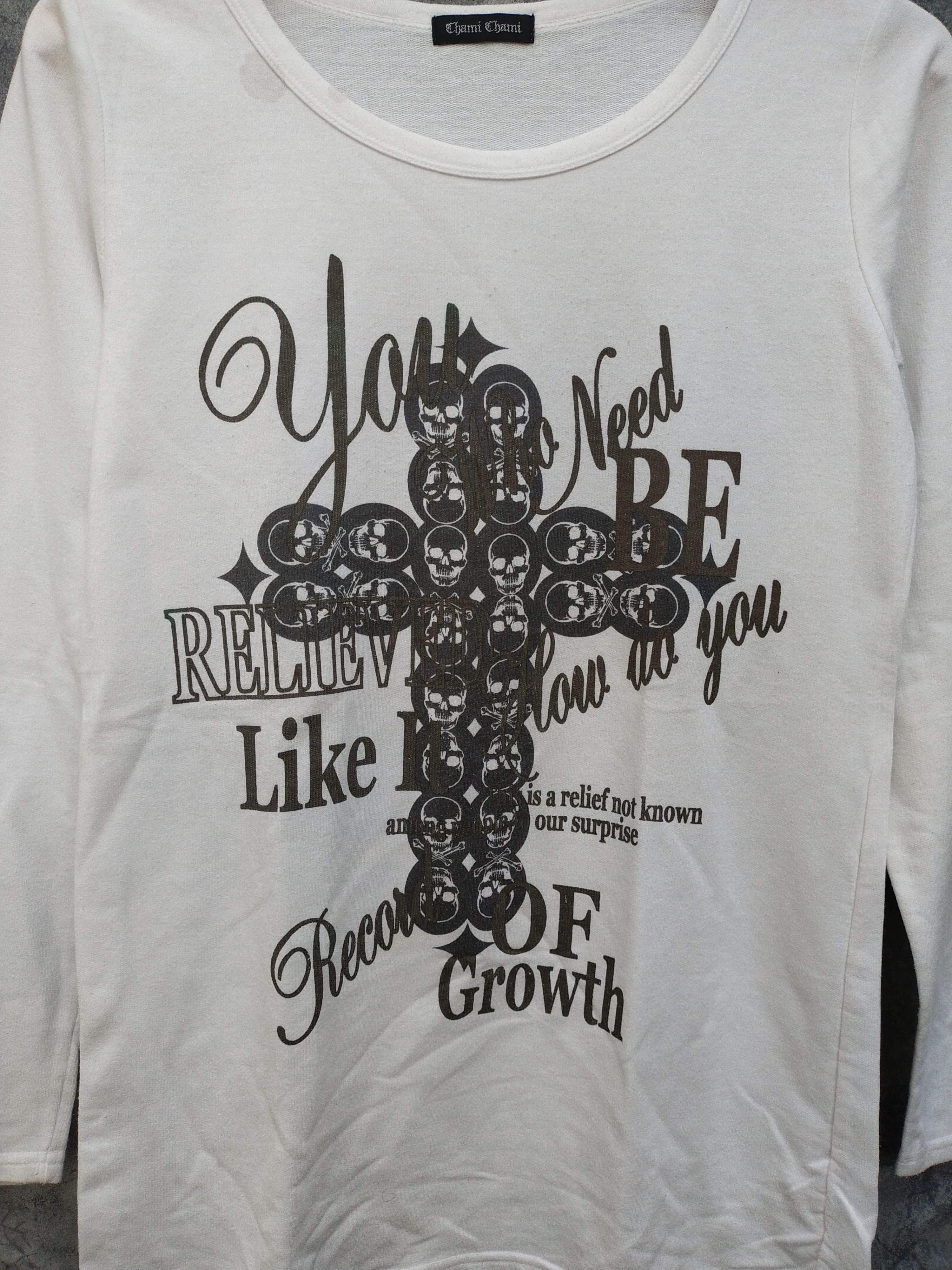 If Six Was Nine Japanese Brand Gothic Cross Print Long Sleeve Size US XS / EU 42 / 0 - 5 Thumbnail