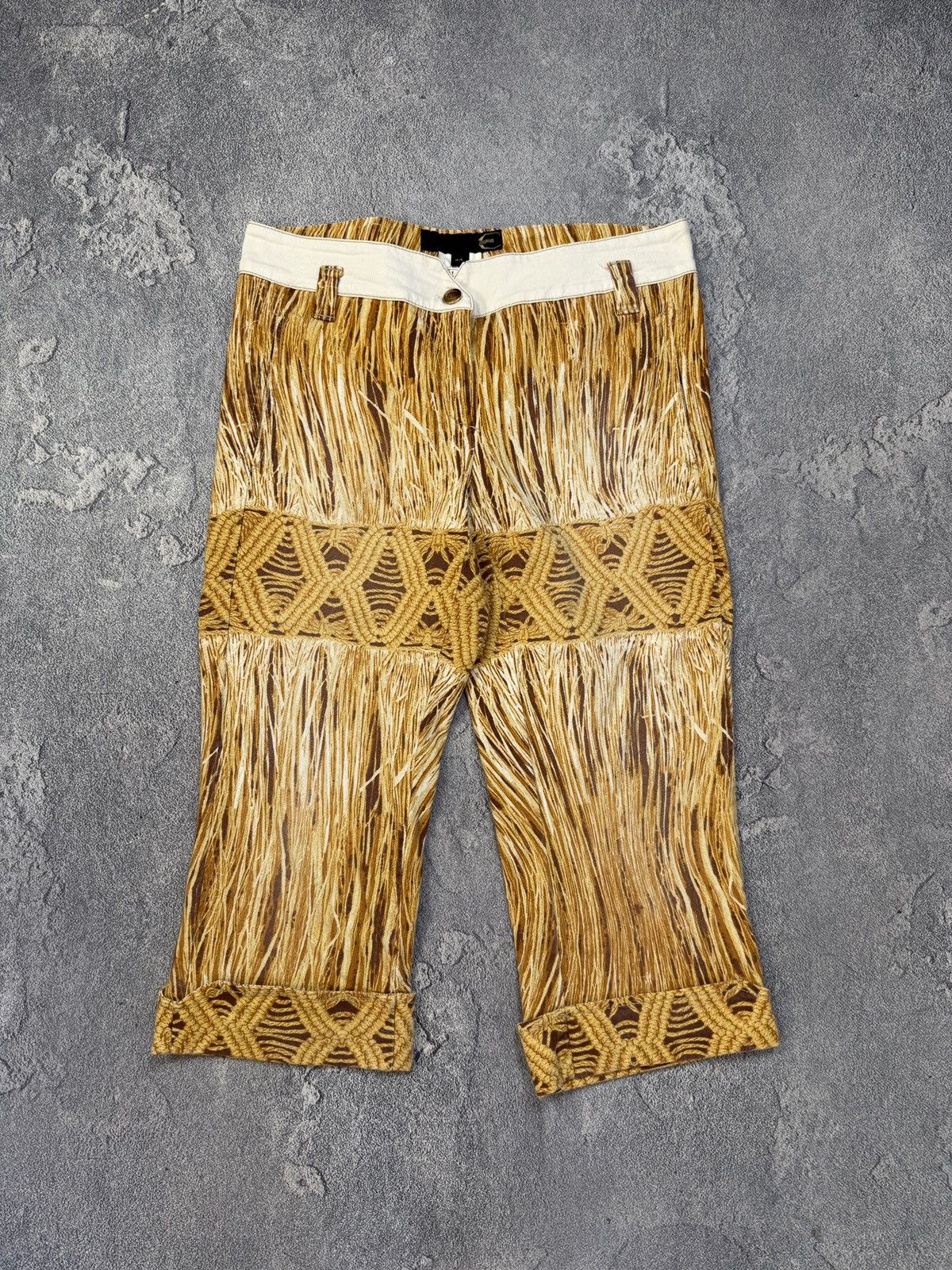 Just Cavalli 00s Just Cavalli Mozaic Over Printed Denim Jeans Size 30" / US 8 / IT 44 - 1 Thumbnail