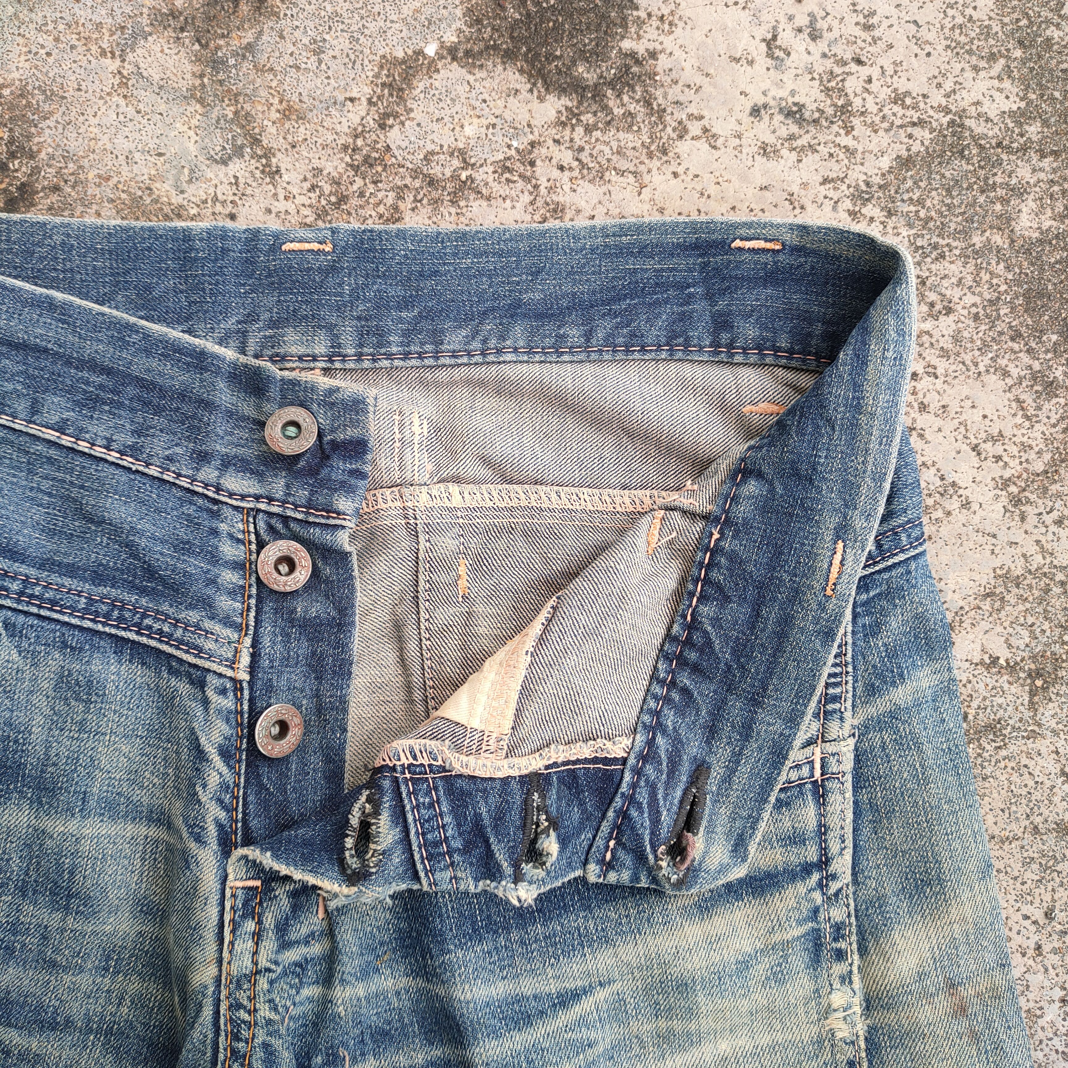 Vintage vintage rare John Bull faded Jean denim pants Size US 32 / EU 48 - 7 Thumbnail