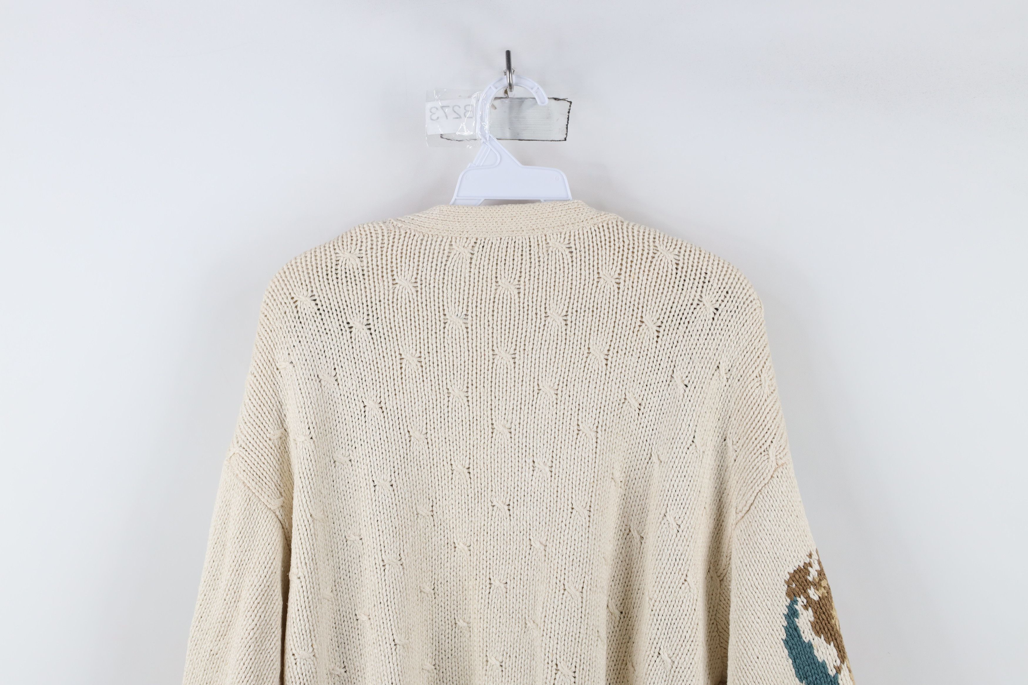 Vintage Vintage 90s Victorian Blend Flower Knit Cardigan Sweater Size M / US 6-8 / IT 42-44 - 13 Thumbnail