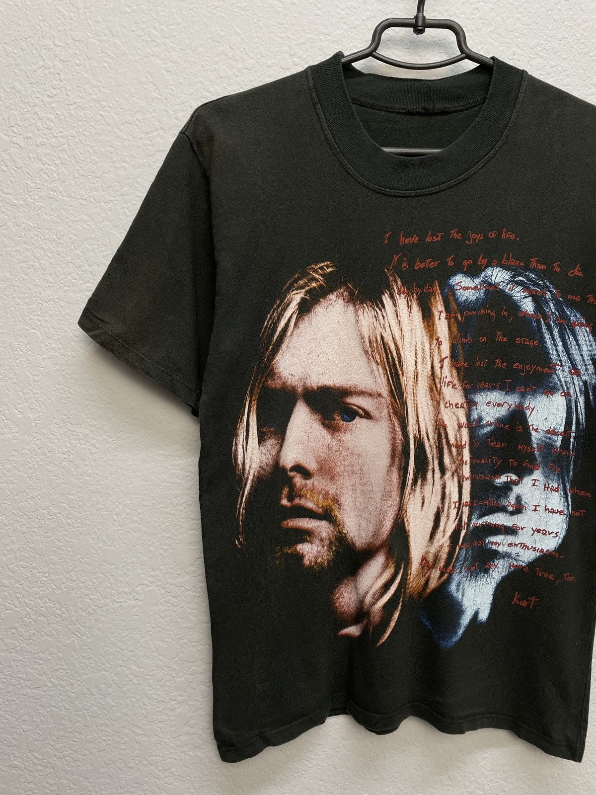 Band Tees Vintage 90s Nirvana Kurt Cobain Death Note Tee Band T-shirt Size US S / EU 44-46 / 1 - 4 Thumbnail