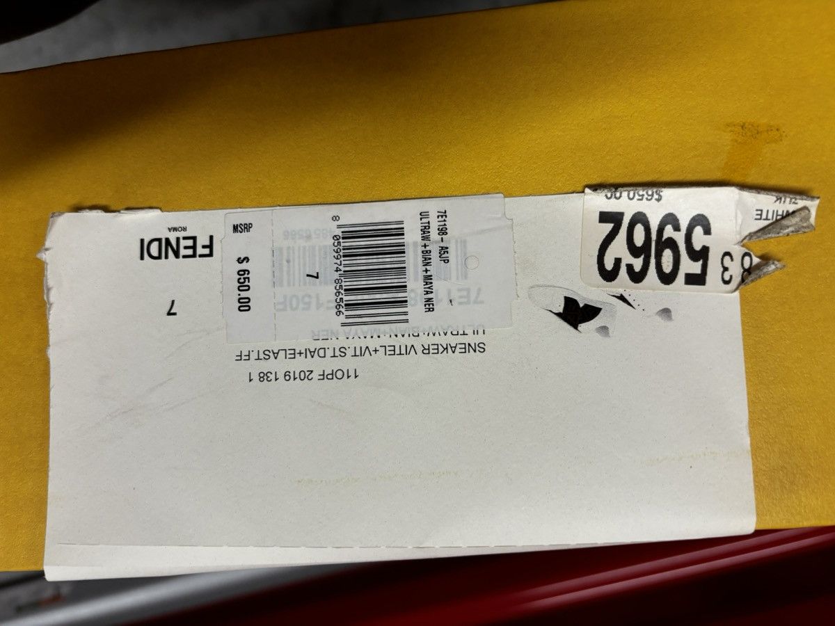 Fendi Low fendi white sneakers Size US 7 / EU 40 - 9 Thumbnail