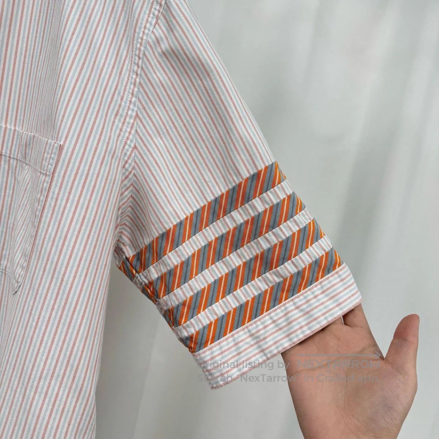 Thom Browne Thom Browne 25SS Striped Four-Bar Short Shirt. Size US XL / EU 56 / 4 - 4 Thumbnail