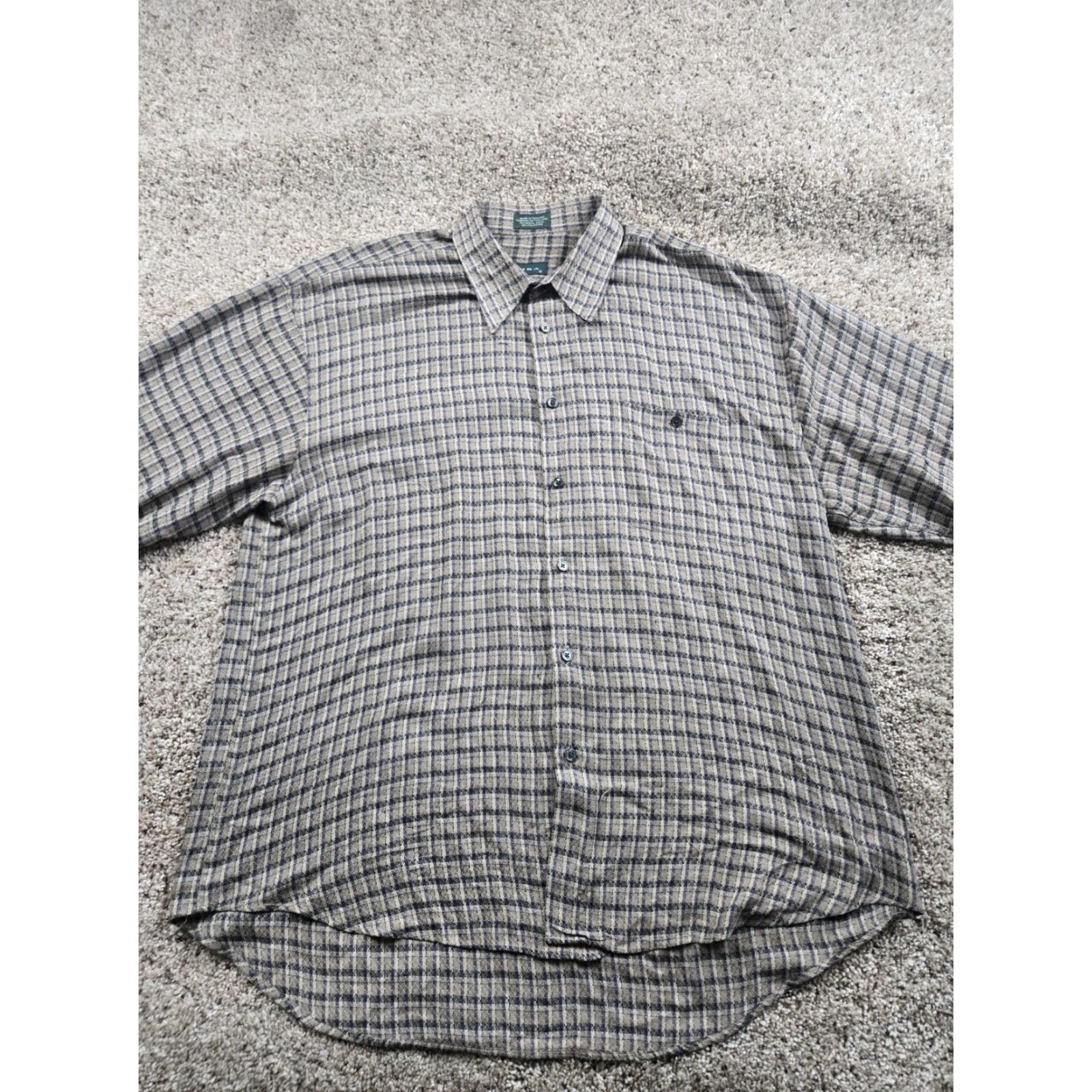 Vintage VINTAGE Tundra Shirt Men XL Yellow Beige Plaid Button-Up Long Sleeve Rayon Blend/Cotton Brown Size US XL / EU 56 / 4 - 3 Thumbnail