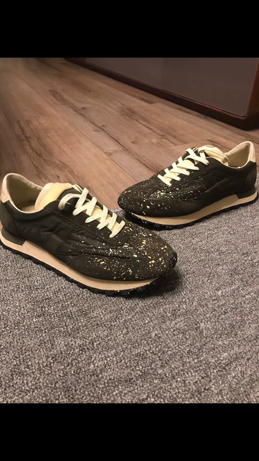 Maison Margiela MaisonMargiela paint splatter 43green sneakers dustbag nobox Size US 10 / EU 43 - 5 Thumbnail